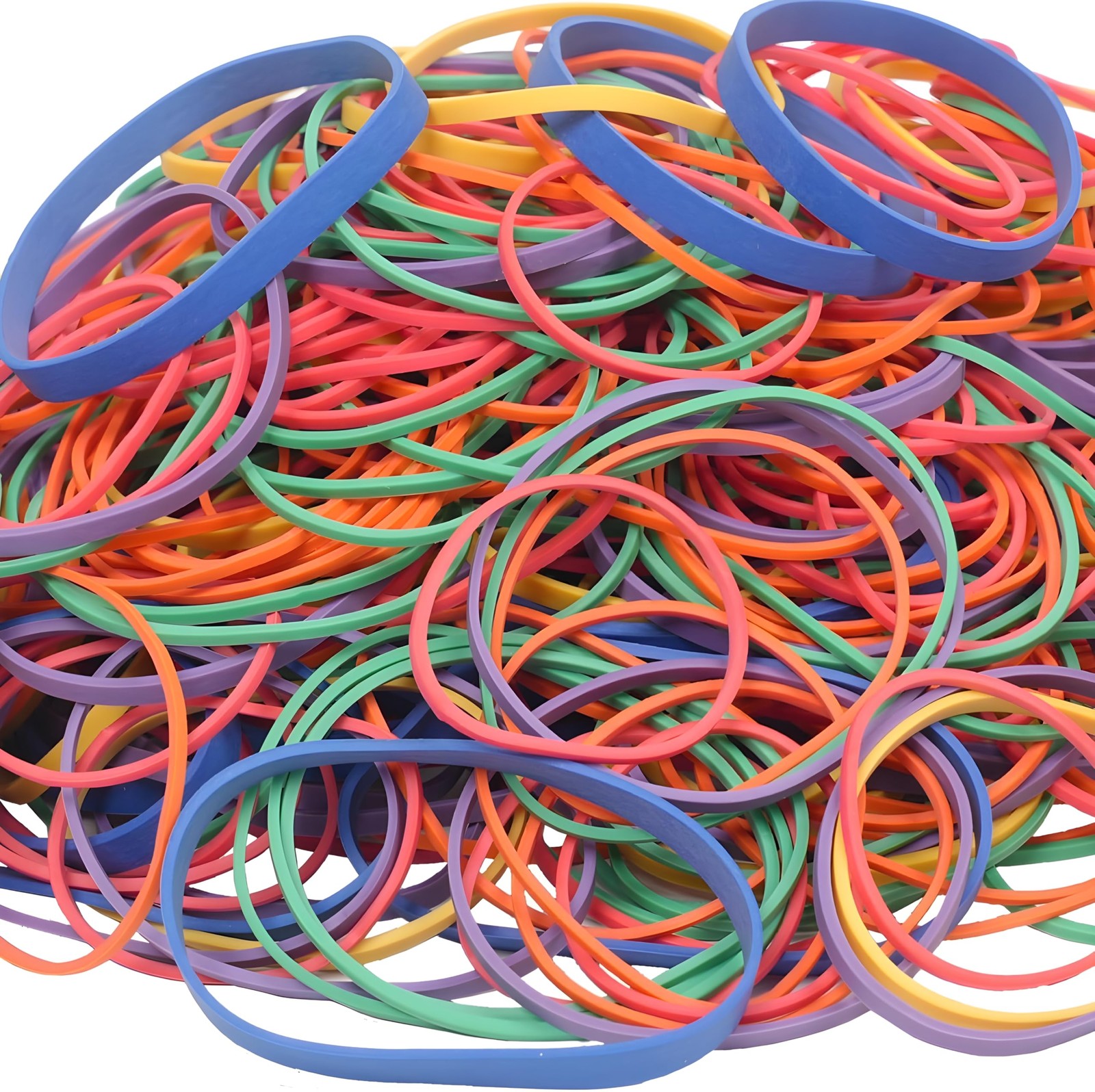 Rubber Bands Assorted Sizes 0.5 lb Bag – Strong Elastic Bands for Home, Offic…