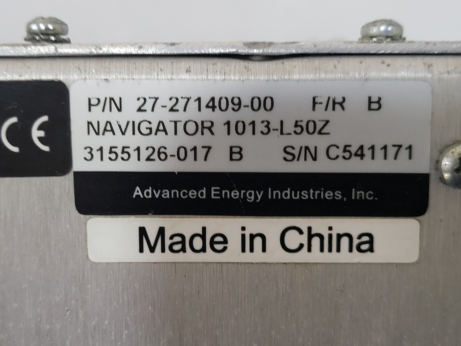 As-Is AE RF NAVIGATOR NAVIGATOR 1013-L50Z 3155126-017 27-271409-00