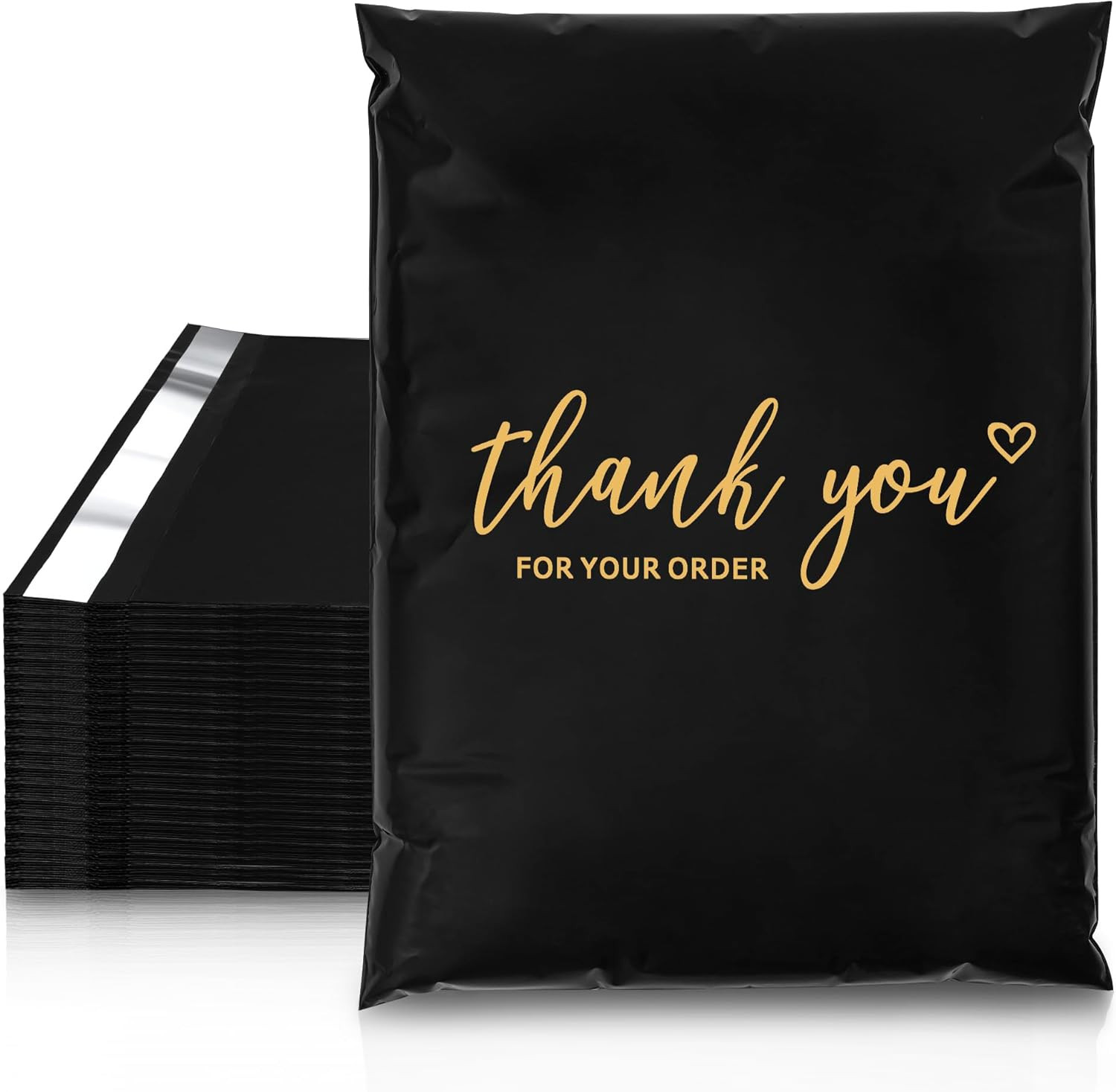 Thank You Poly Mailer 10X13 Inch 100 PCS, Shipping Bags for Clothing, Packaging