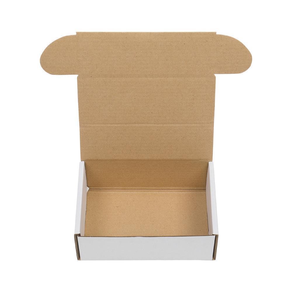 50 – 6x4x2 White Corrugated Shipping Mailer Carton Packing Fold Box