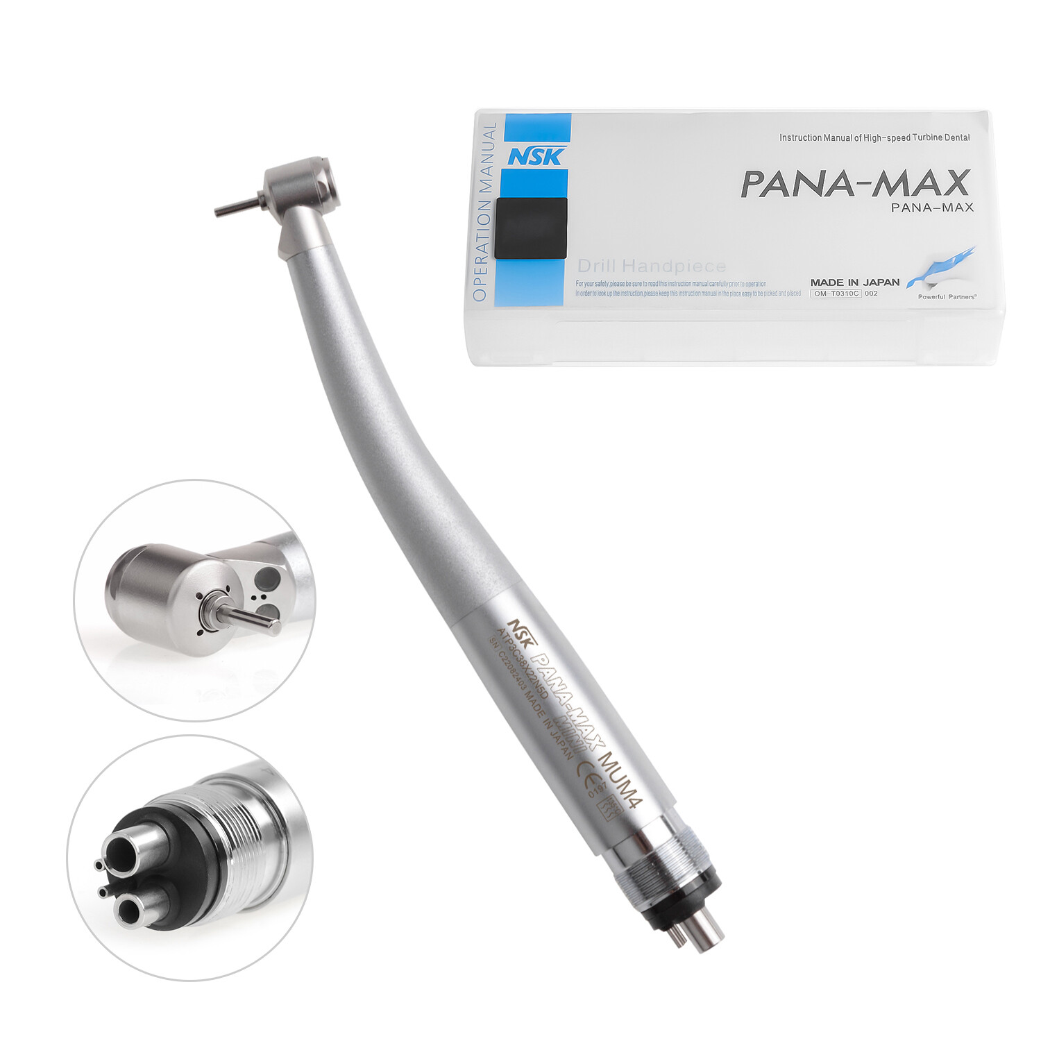 NSK Type Dental PANA MAX Mini Head High Speed LED Children Handpiece Push Button