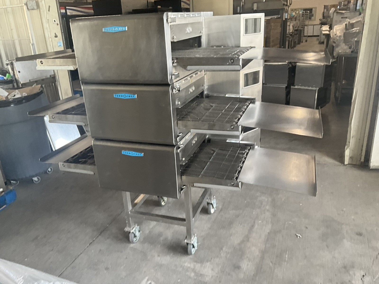 2025 TurboChef HHC2020 High Speed Conveyor Triple Stack Pizza Oven with stand