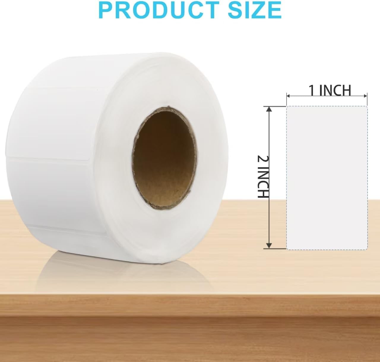 1200 Removable Freezer Labels 1X2 Inch Waterproof, Oil & Tear Resistant Blank Fo
