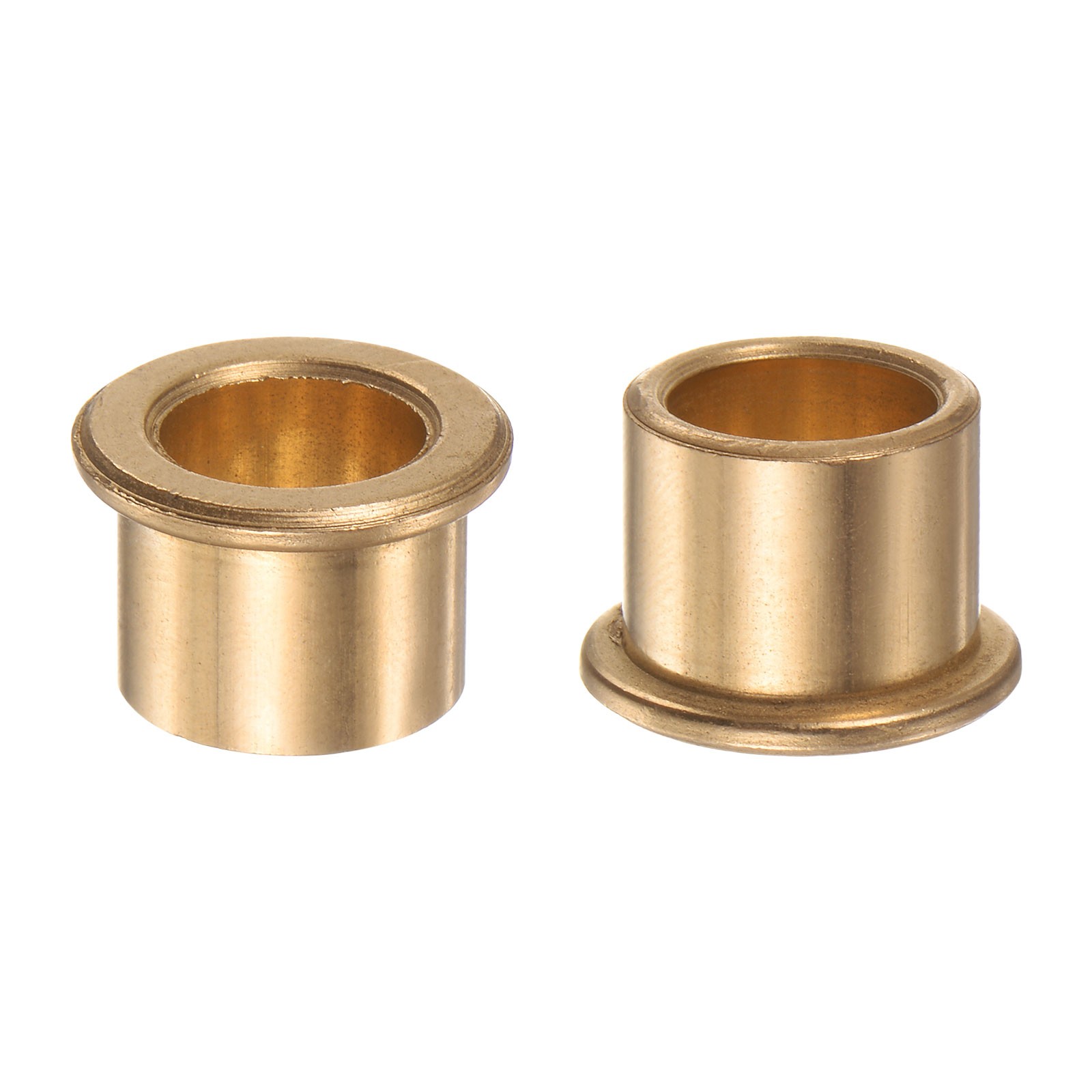 2pcs Flange Bearing Sleeve 12mm x 16mm x 12mm Bronze Self Lubricating Bushings