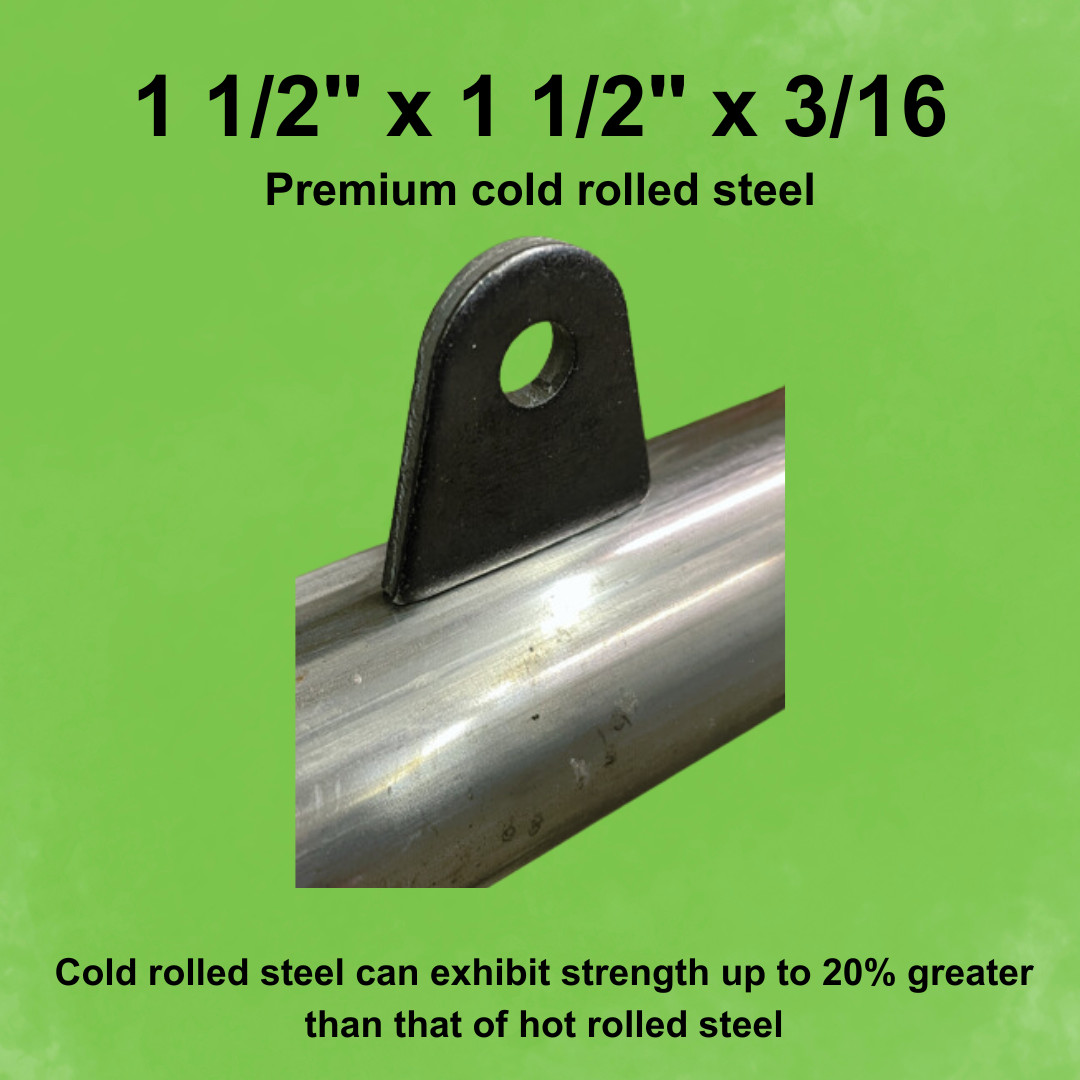 Weld On Tabs and mounts, -Pack of 50 Thick 3/16″ Steel Tabs, Rat Rod, Chassis