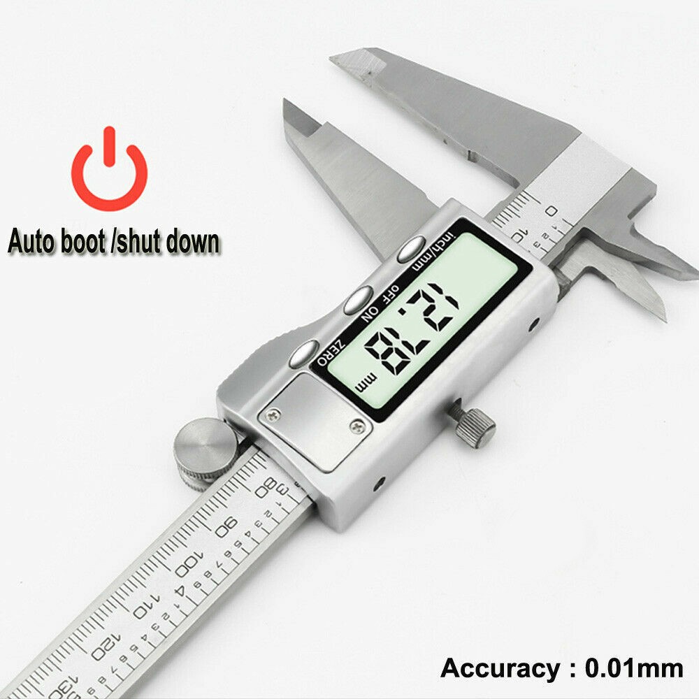 150mm Stainless Steel Caliper Vernier Micrometer Electronic Measuring Tool Ruler