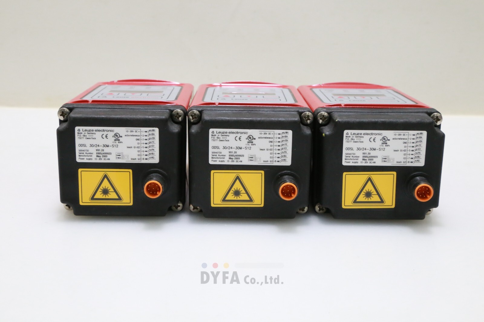 LEUZE used ODSL 30/24-30M-S12,Part-No.50040720 V01.20 SEN-I-2074=9A19
