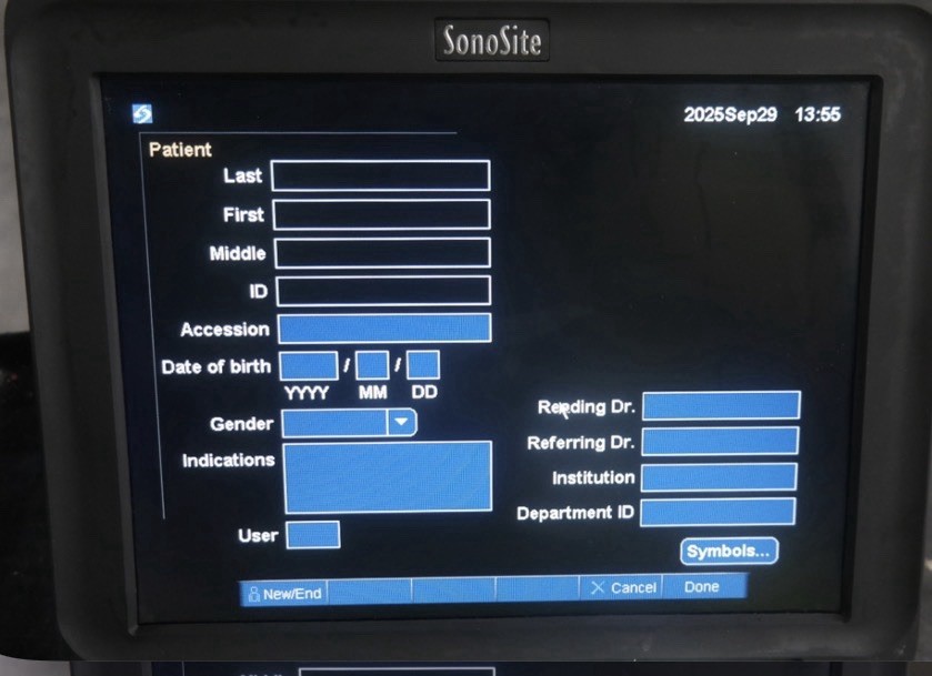 SONOSITE EDGE PORTABLE ULTRASOUND SYSTEM (Transducer Recognition Error)