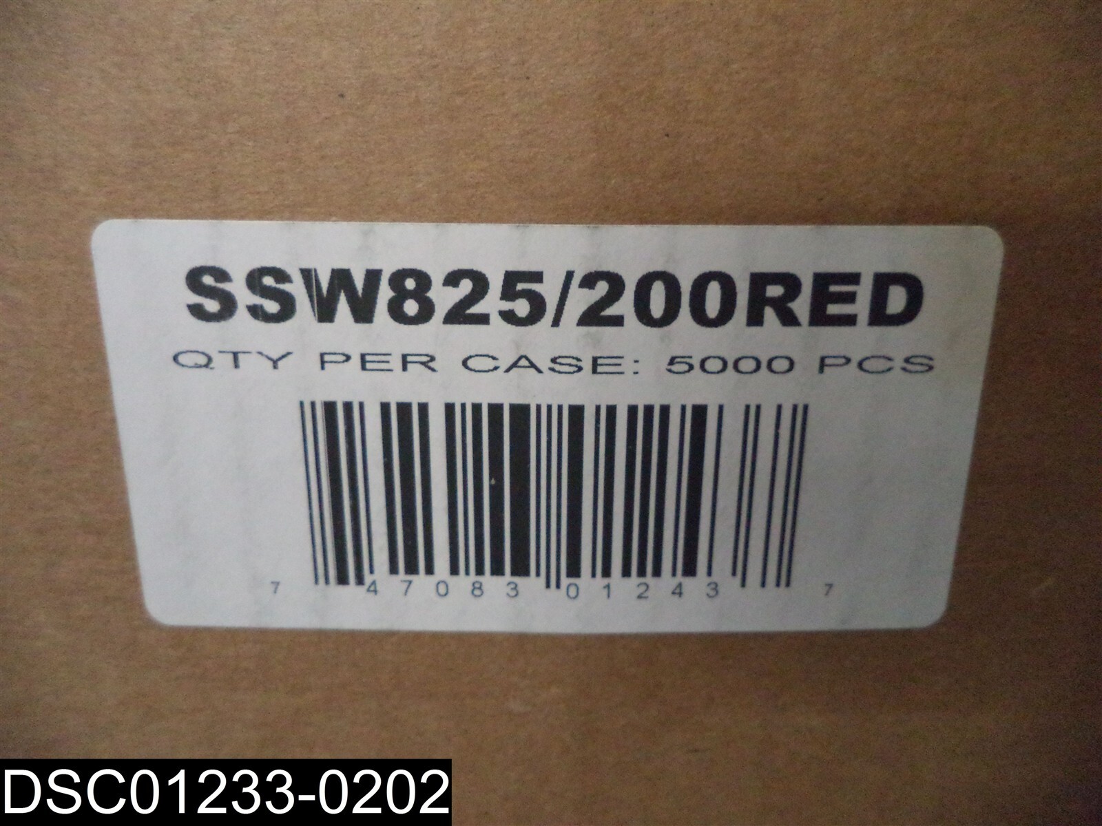 QTY=1 Box of 5000 (25 BXS of 200) SSW8 Red 8″ Spoon Straws