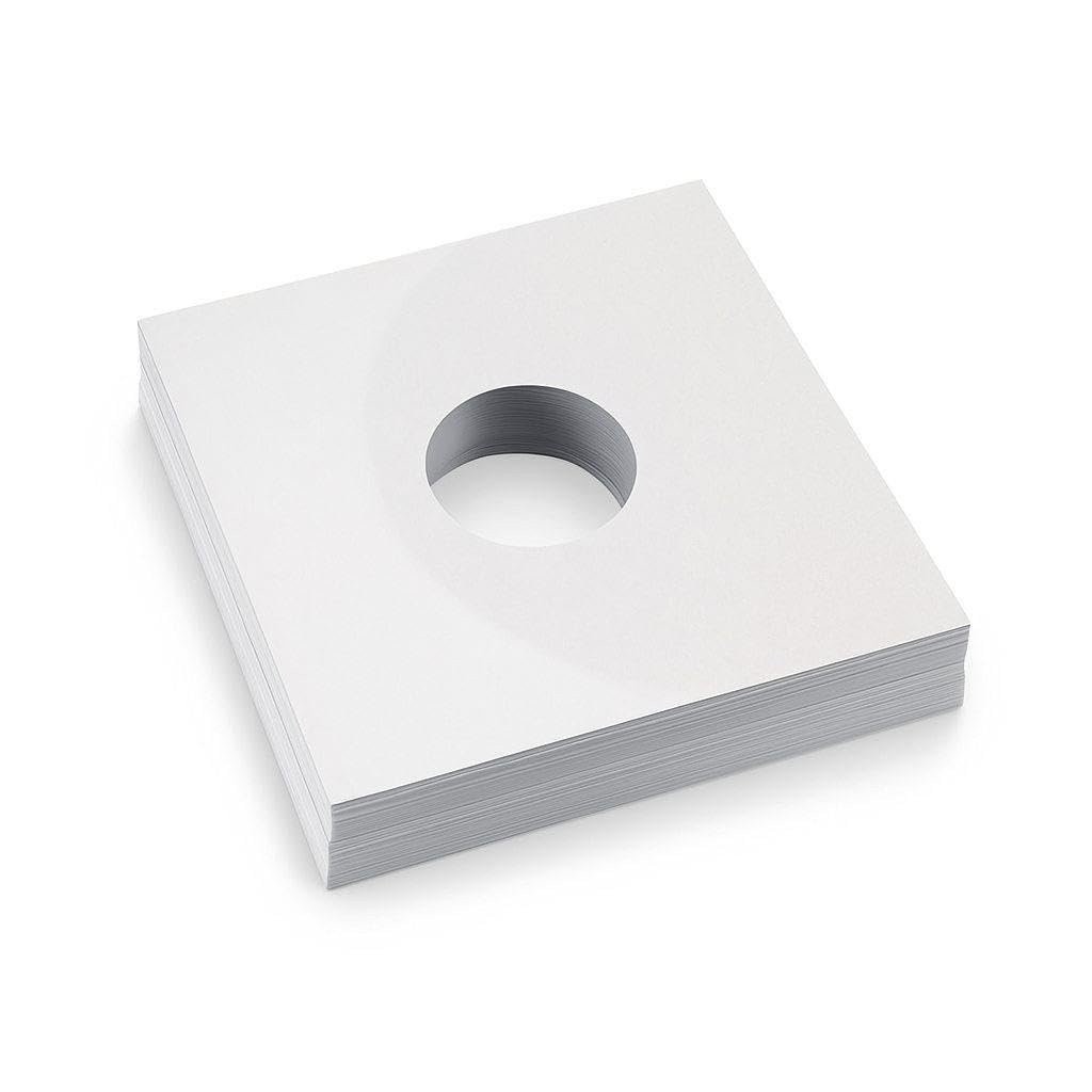 50 – Pack White Paper Vinyl 45 RPM Record Inner Sleeves 7-Inch LP Album