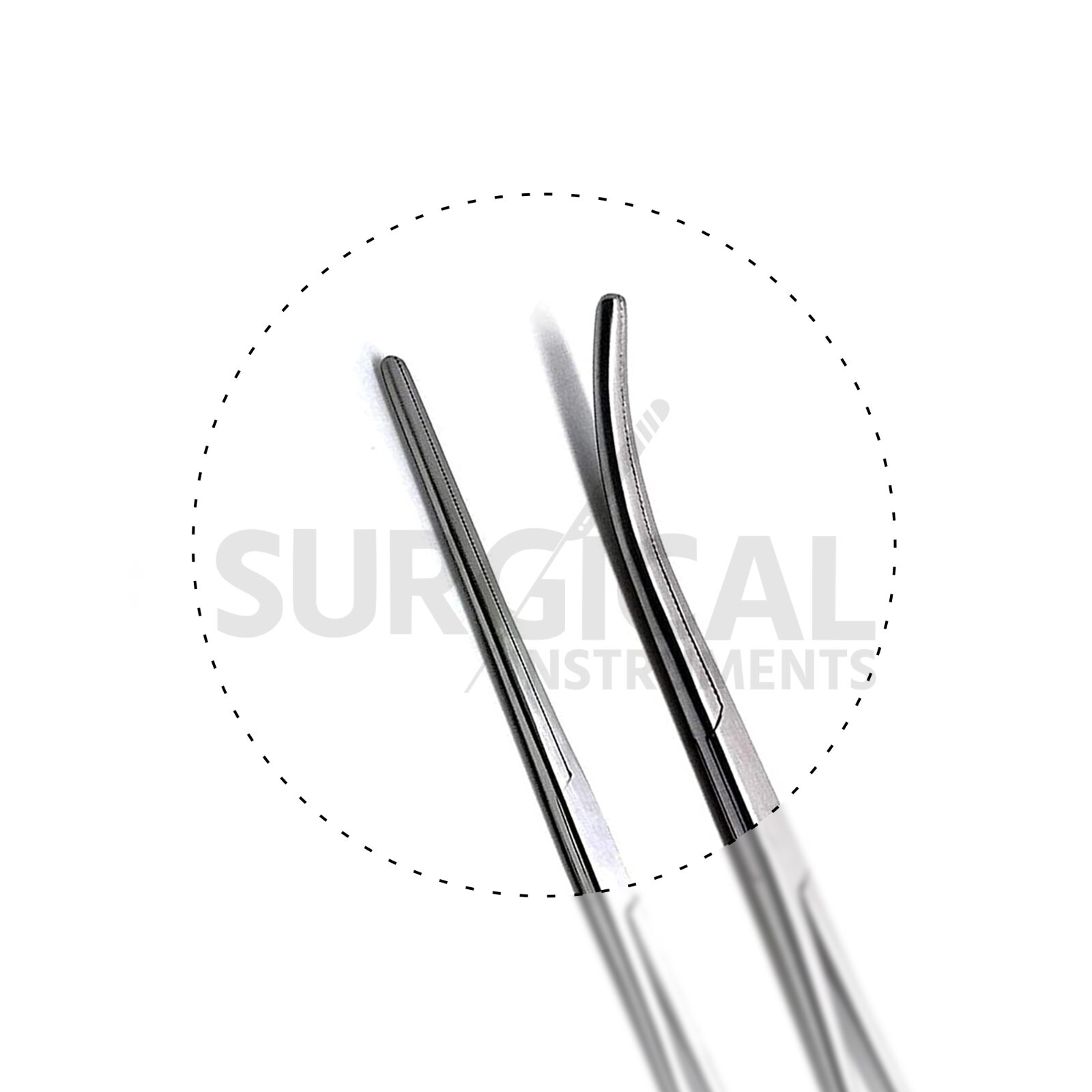 2 Pcs Set 12″ Straight + Curved Hemostat Forceps Locking Clamps German Grade