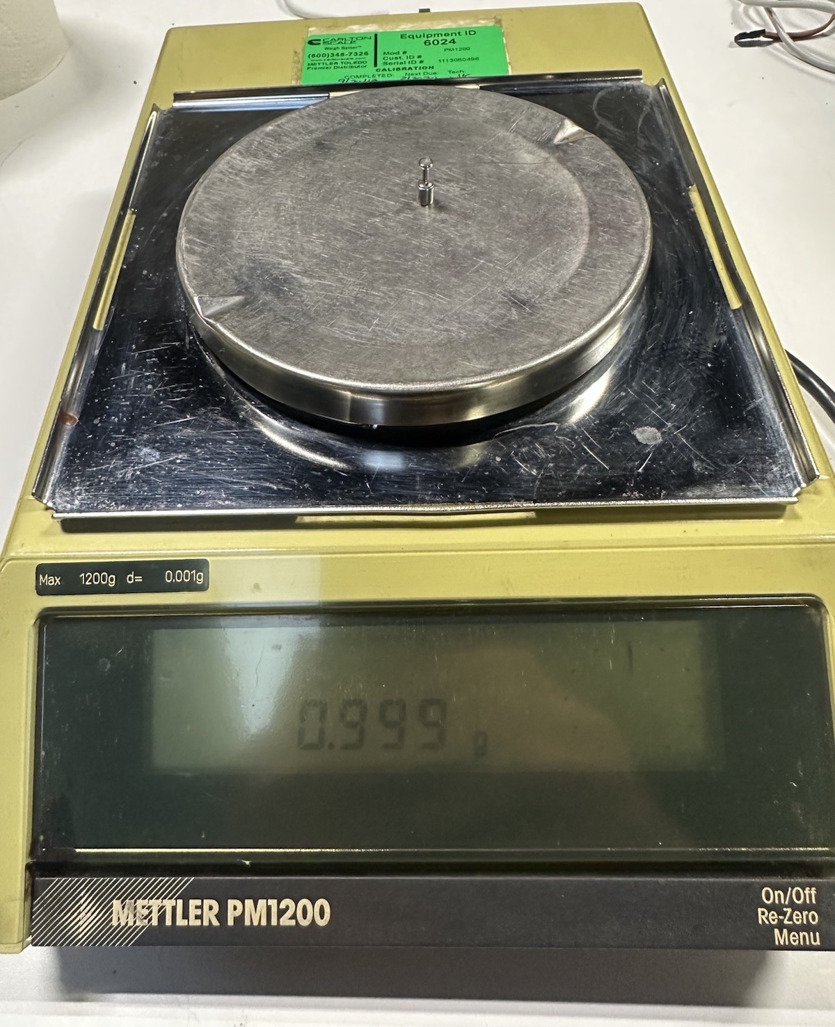 Mettler digital lab scale balance analytical PM1200 PM 1200 g 1 mg lab