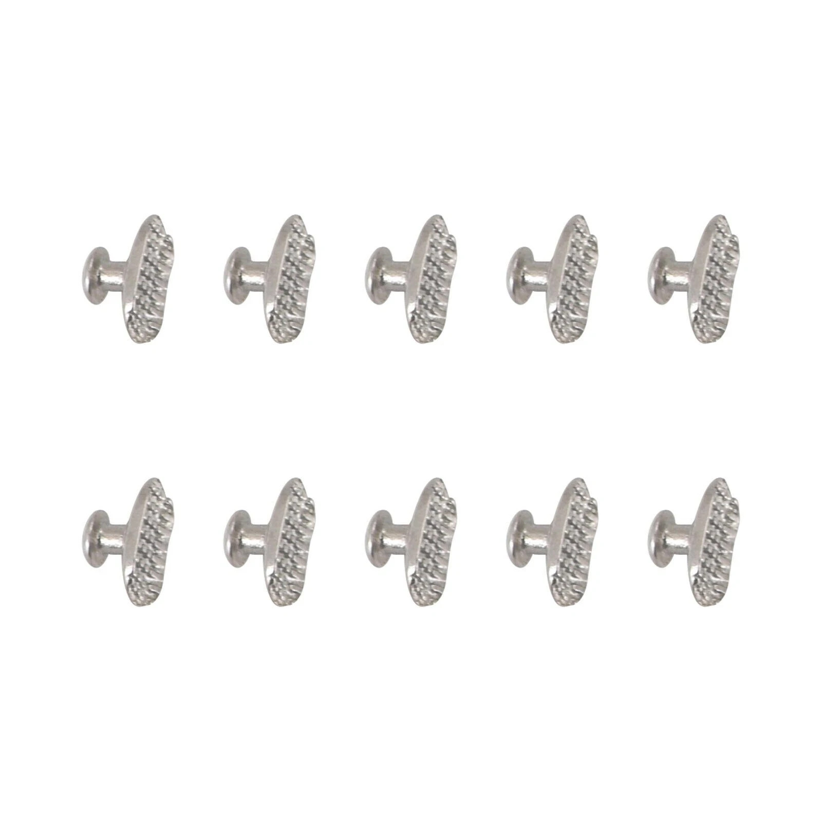 10Pcs/Pack Dental Orthodontic Lingual Buttons Bondable Elliptical Mesh Base