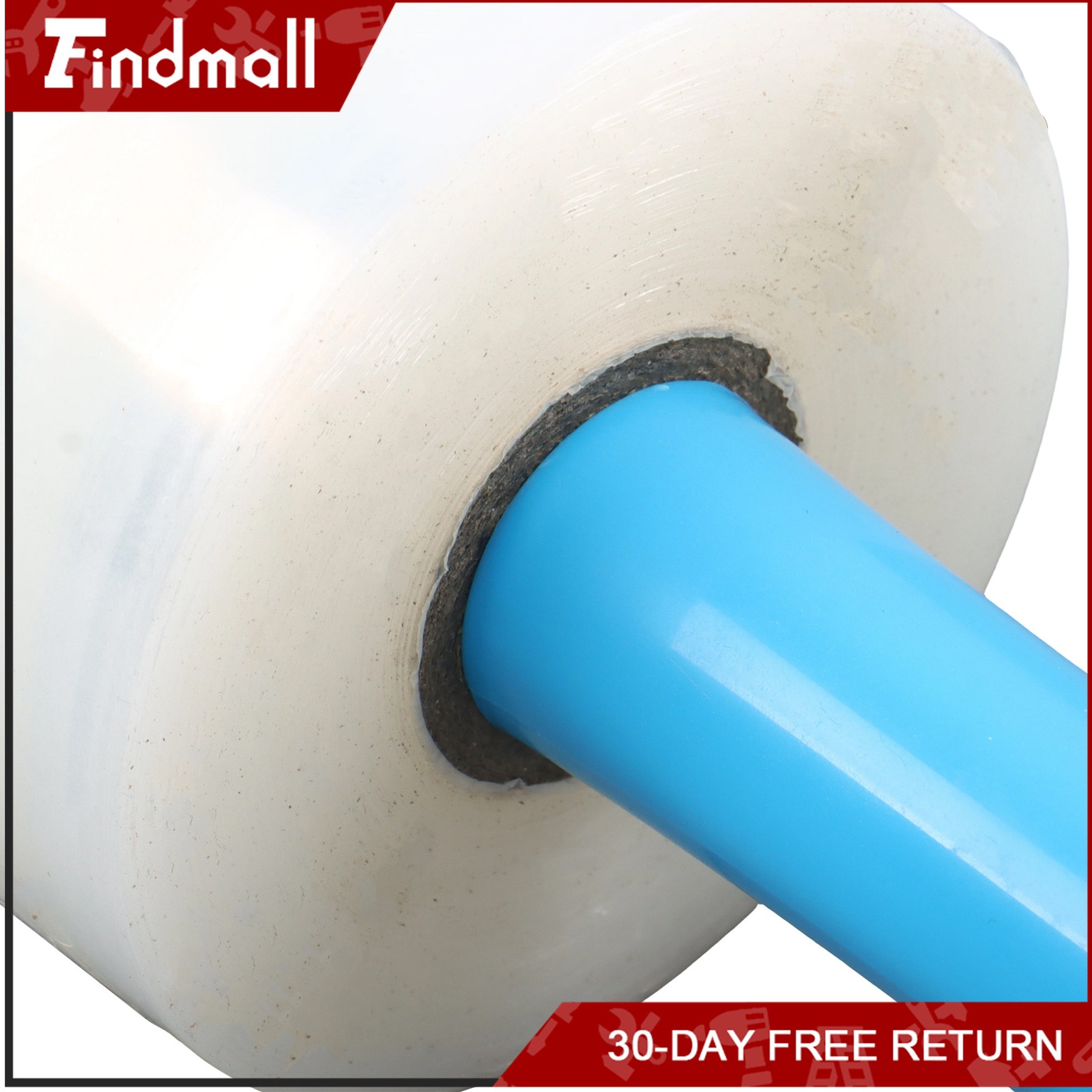 Findmall 4 Rolls 5 Inch x 1000 Ft Clear Stretch Wrap Film with 2 Pcs Handle
