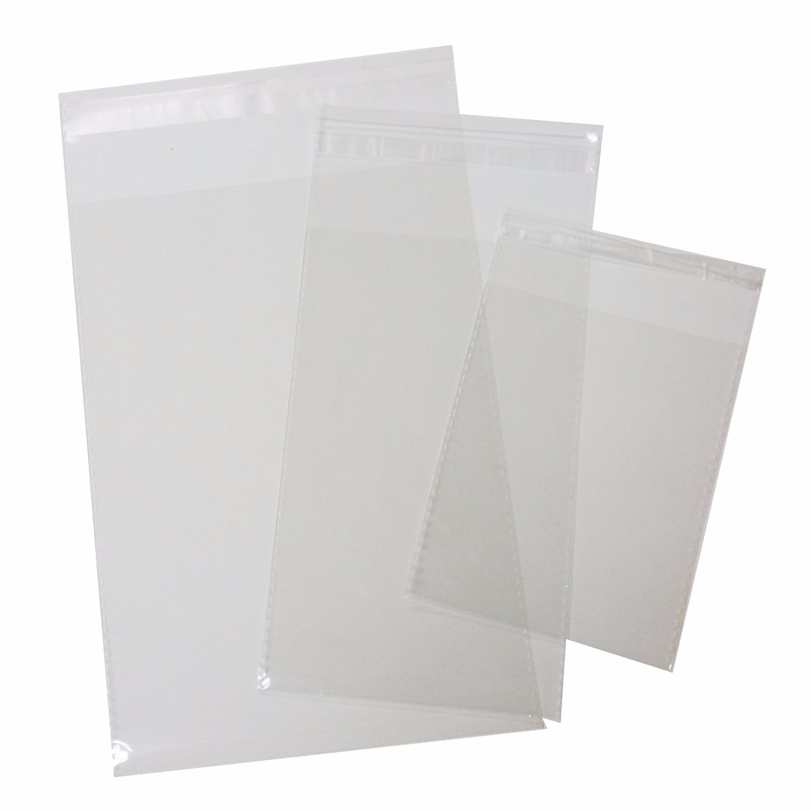 100 pcs Resealable Poly Bags Transparent OPP Bag Plastic Bags Self Adhesive Seal