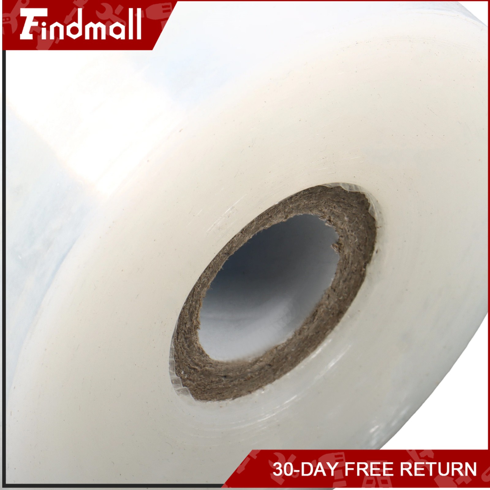 Findmall 4 Rolls 5 Inch x 1000 Ft Clear Stretch Wrap Film with 2 Pcs Handle