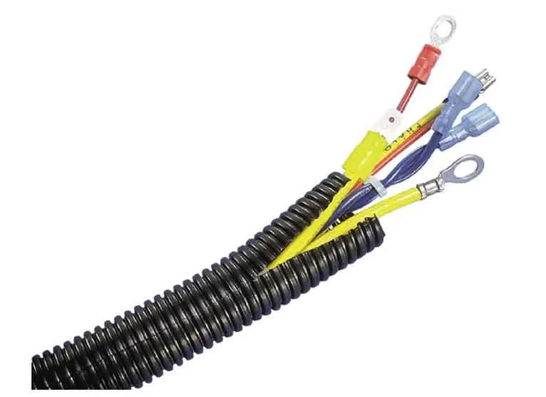 ALL SIZES 1 FT – 100 FOOT Split Wire Loom Polyethylene Tubing Marine Conduit LOT