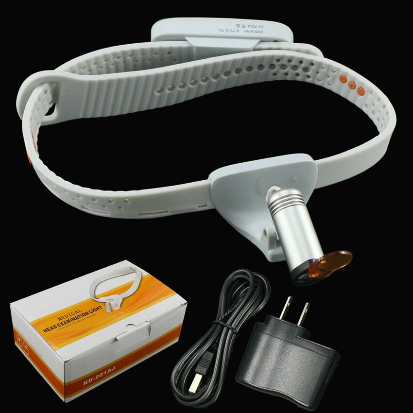 3W High CRI LED Surgical Head Light ENT Wireless Ultra-light Headlamp US STOCK