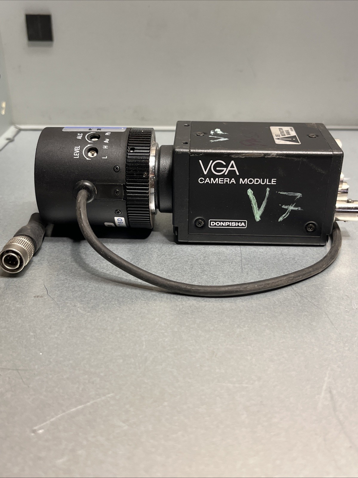 Sony XC-7500 + Cosmicar Pentax 6mm Lens CCD Industrial Camera, Untested