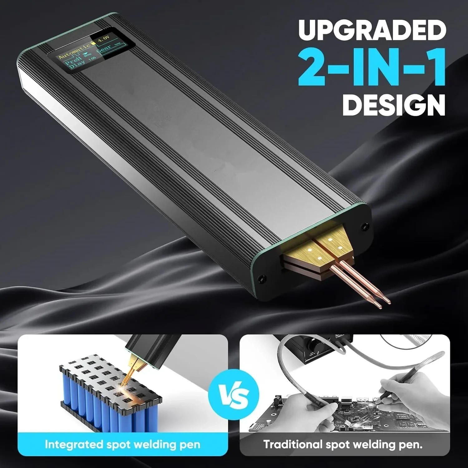 Battery Spot Welder 5000mAh Battery Portable Led Spot Welder for 18650 26650