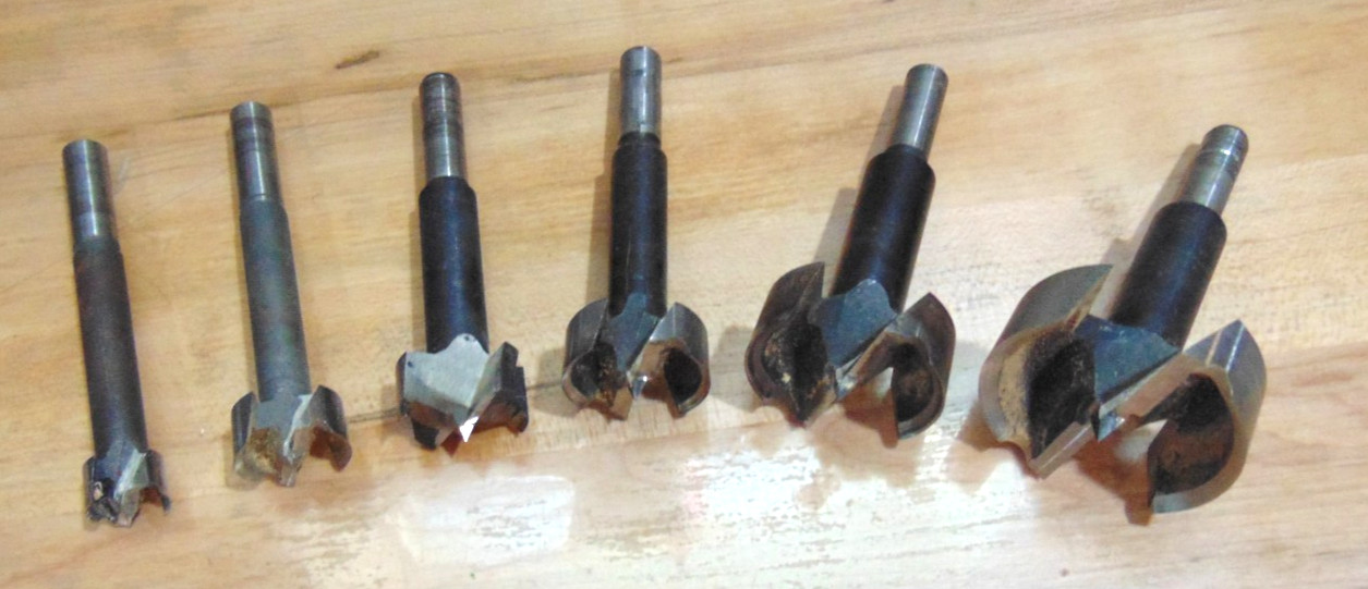 6 Slightly Used Real Nice Fostner Bits Tools