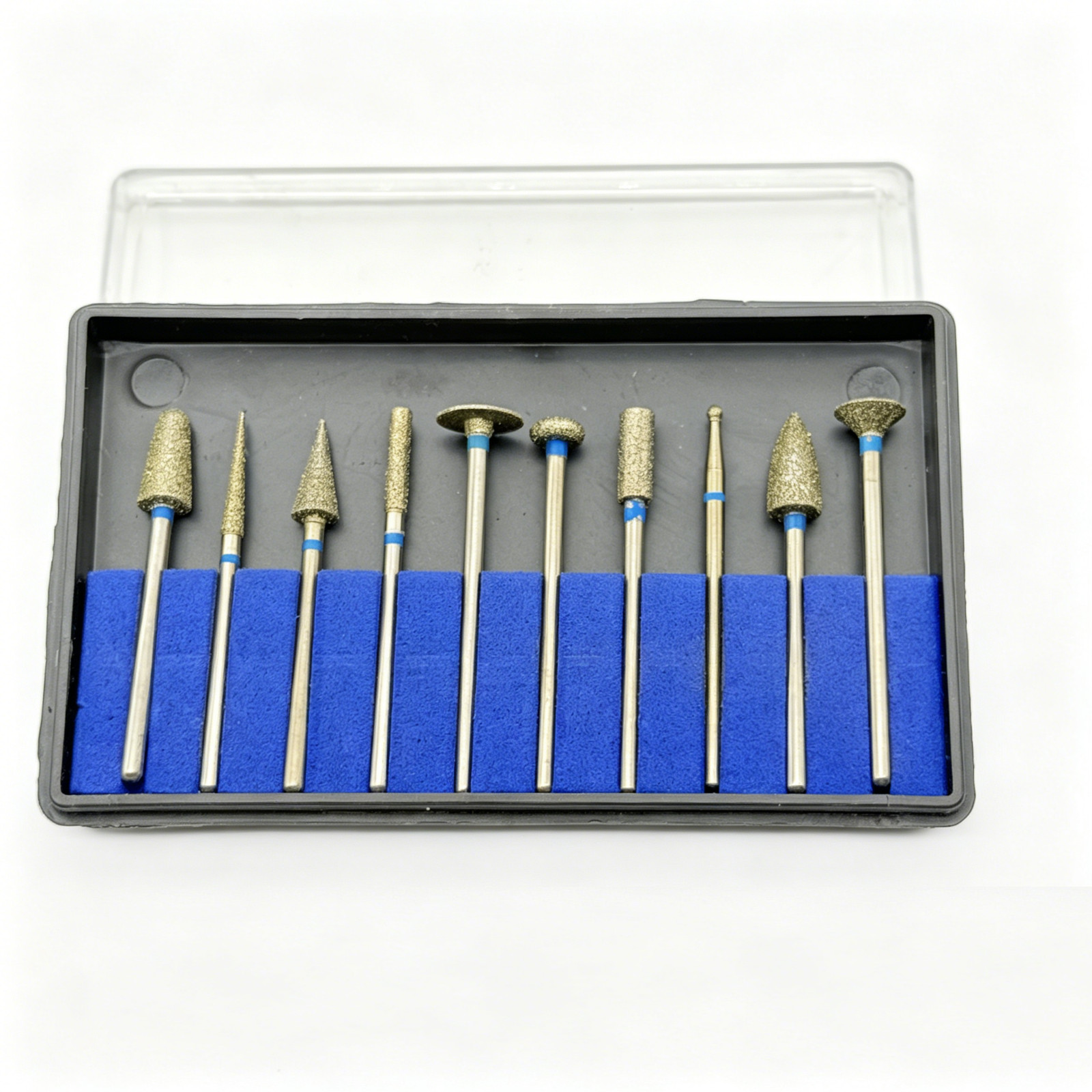 10PCS/Set Dental Lab Polishing Bur Drills Tungsten Steel Carbide Burs 2.35MM