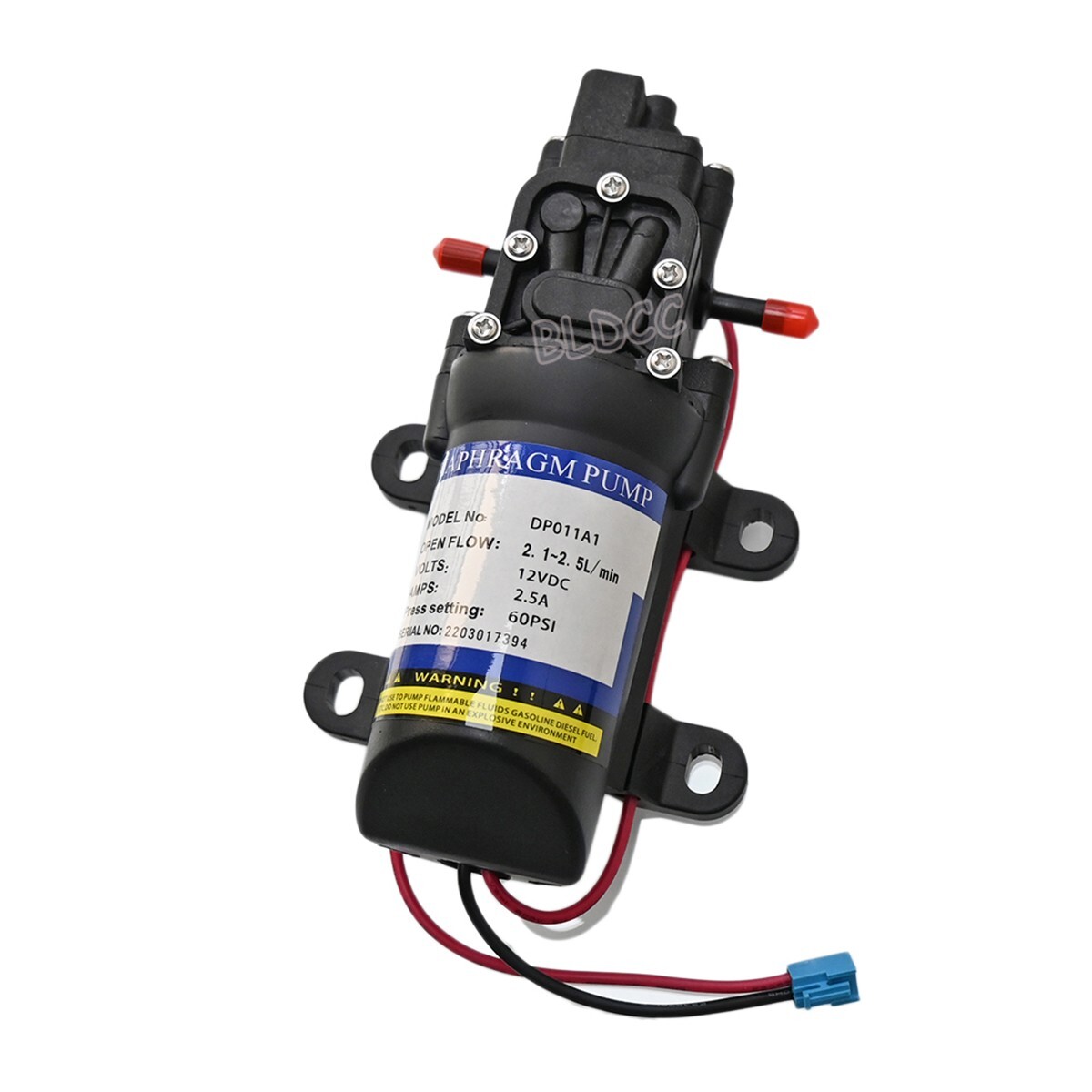2PCS DC12V Water Pump 60PSI Self Priming Sprayer Diaphragm Pump Automatic Switch