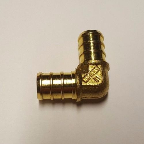 50 PIECES 1/2″ X 1/2″ PEX ELBOW – BRASS CRIMP FITTINGS (LEAD-FREE)
