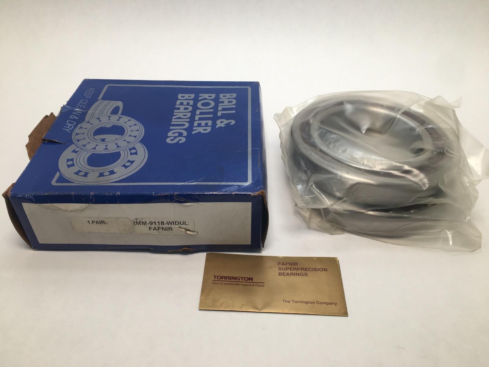 Fafnir 2MM9118WI-DUL Angular Bearing 90x140x24 mm 7018 2MM 9118 WI DUL USA 2 Pcs