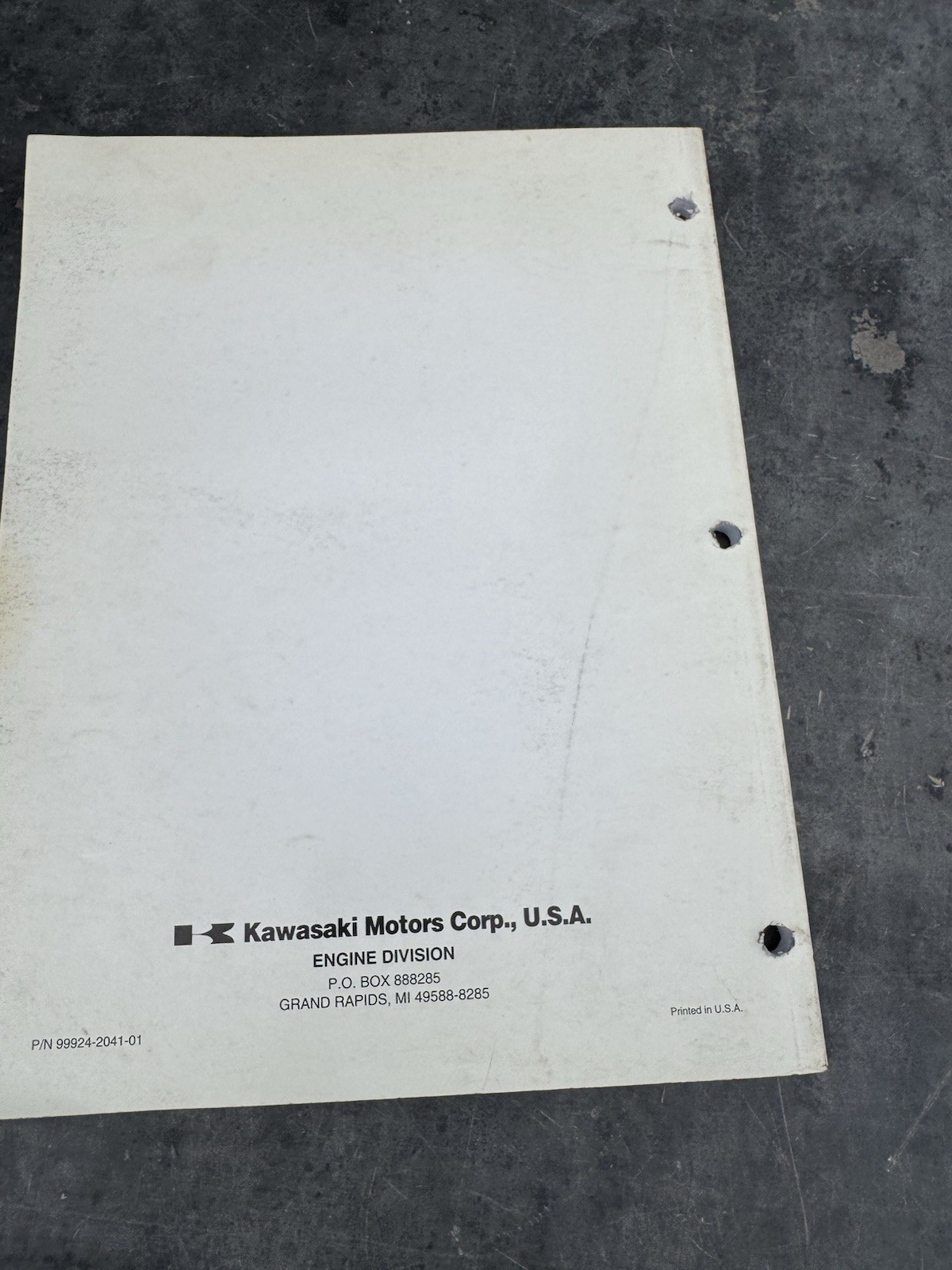 Kawasaki FD440V 4-Stroke Liquid-Cooled V-Twin Gasoline Engine Workshop Manual