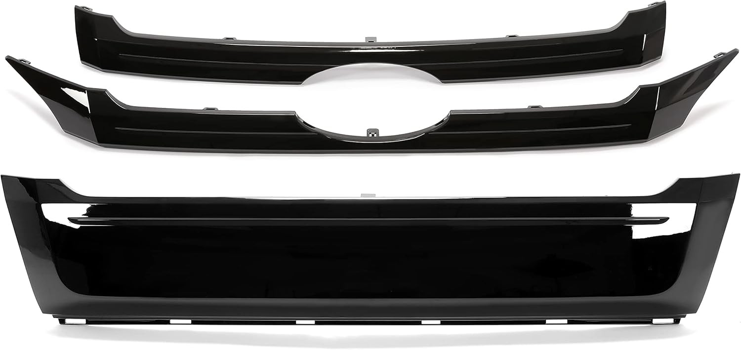 Kojem Front Black Grille Trim Cover Compatible with 2011-2014 Ford Edge Repla…