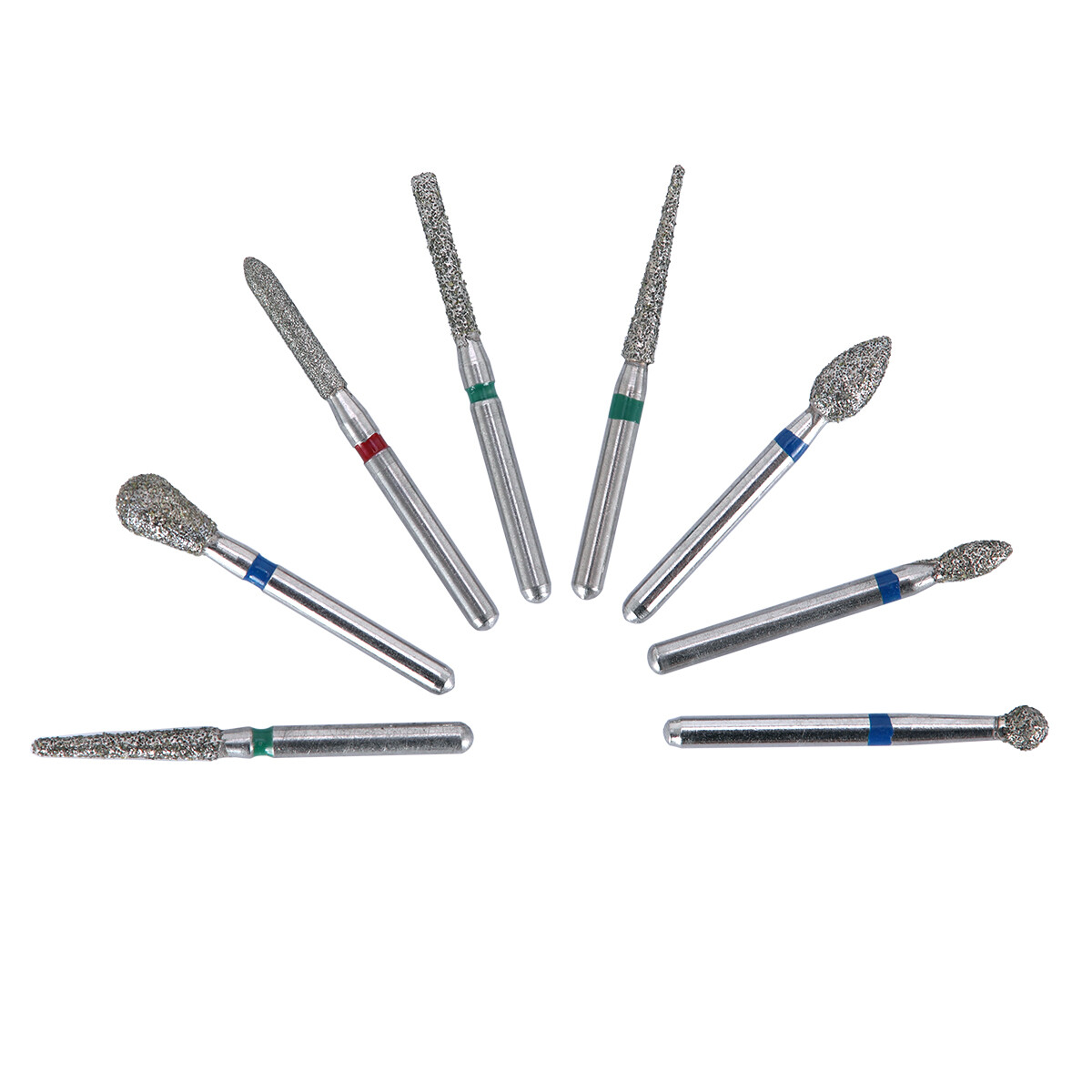 5PCS AZDENT Dental Diamond Burs Friction Grip For High Speed Handpiece Turbine
