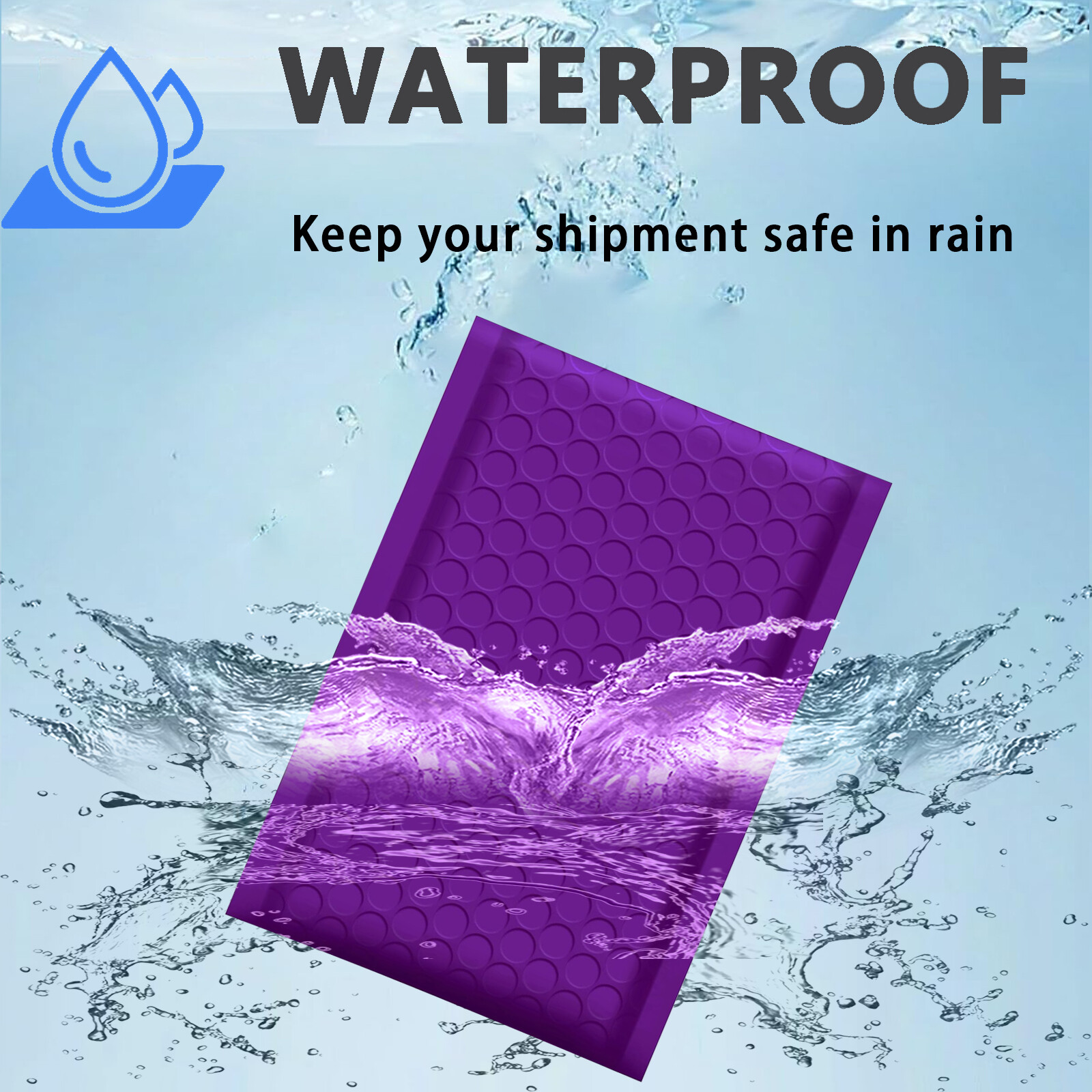 #0 6×10 (6×9) Poly Bubble Mailers Padded Envelope Shipping Bag Purple 5-1000 Pcs