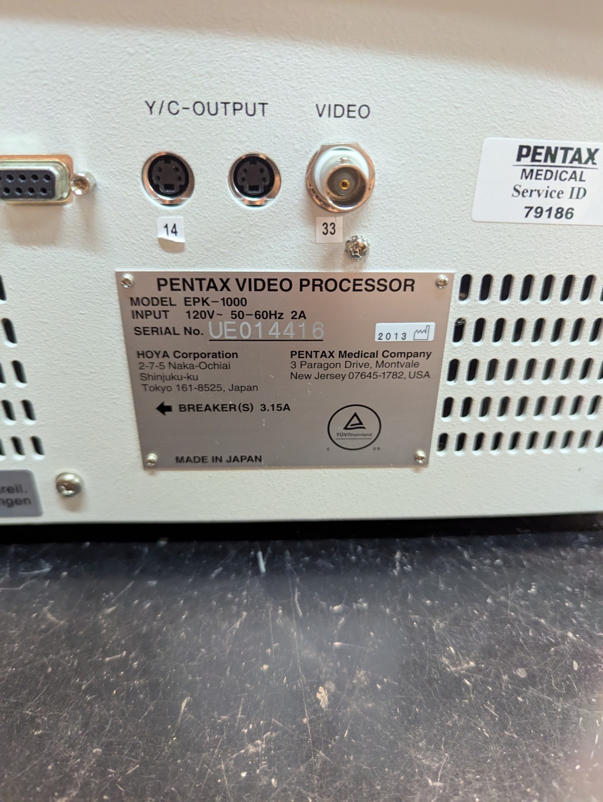 Pentax EPK-1000 Endoscopic Video Processor & OS-A50 Keyboard Endoscope EPK1000