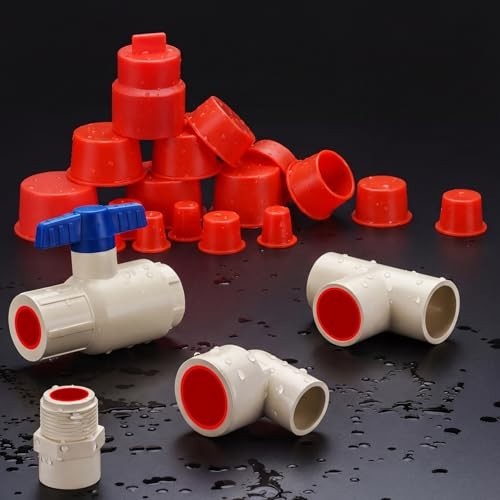 Novabright 850 Pc Red Plastic Caps and Plugs for Automotive Industrial Use