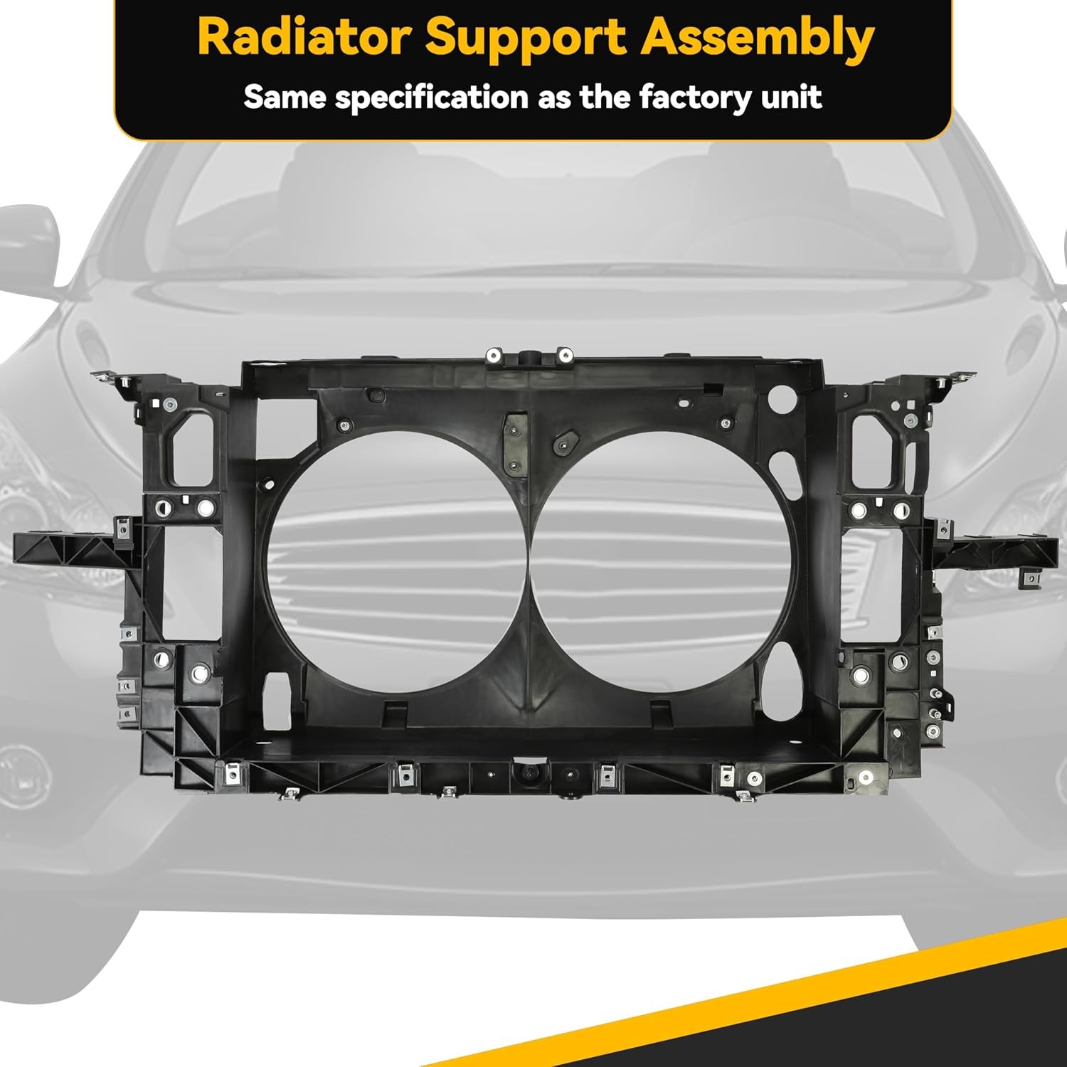 Kojem Radiator Support Assembly Compatible with 2007-2015 Infiniti G25 G35 G37 Q