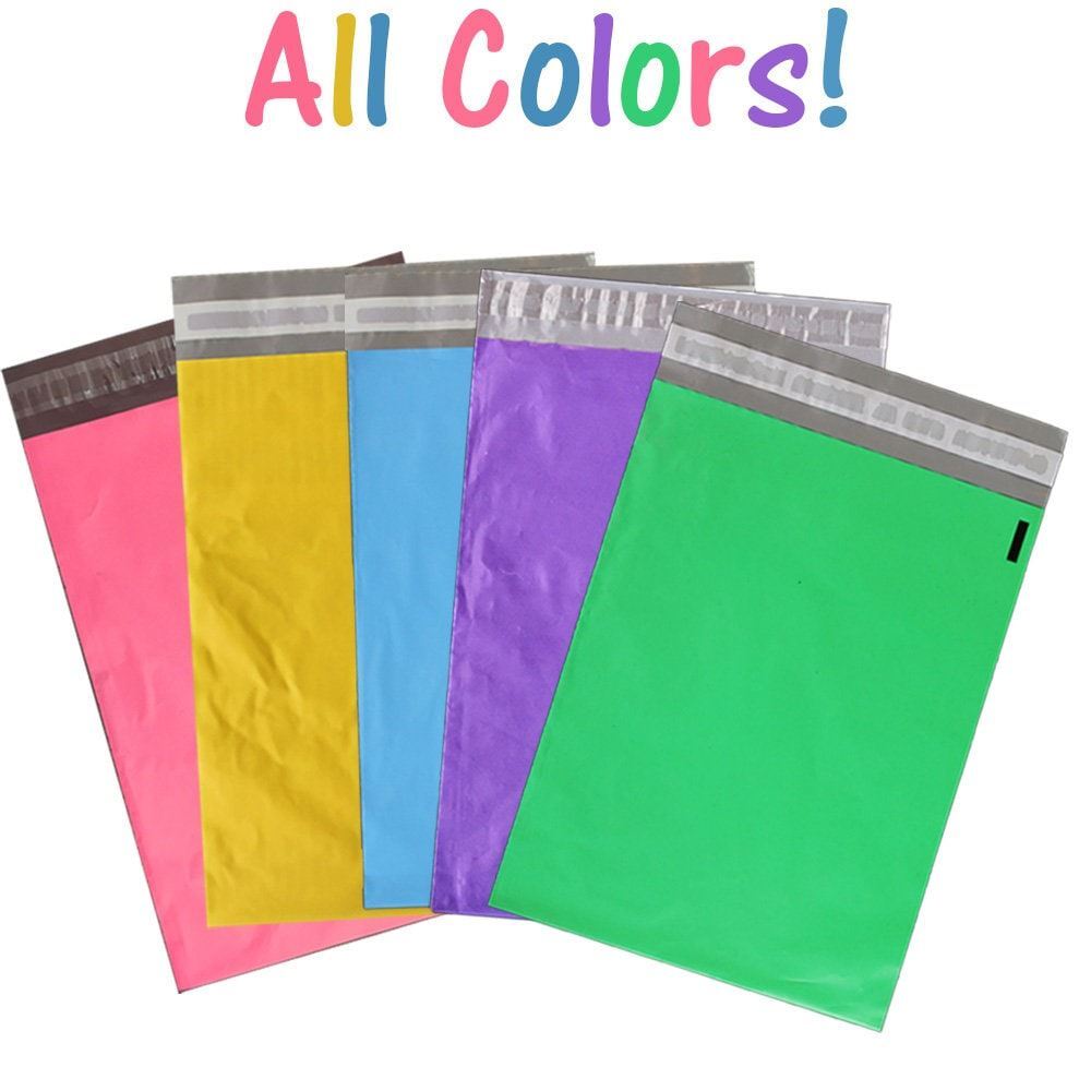 Extra Large 19×24 Hot Pink, Purple, Blue, Green, Yellow Poly Seal Choose Mailers