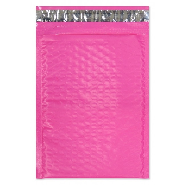 4×8 Hot Pink,Teal Poly Bubble Mailers, Colored Padded Shipping Mailing Envelopes