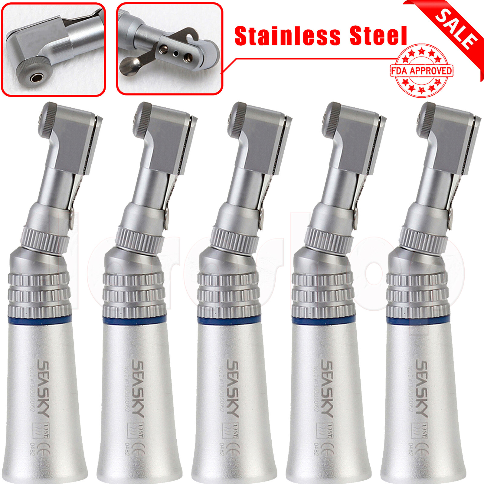 NSK PANA MAX Style Dental LED High Speed Handpiece Push Button 4 Hole Clean Head