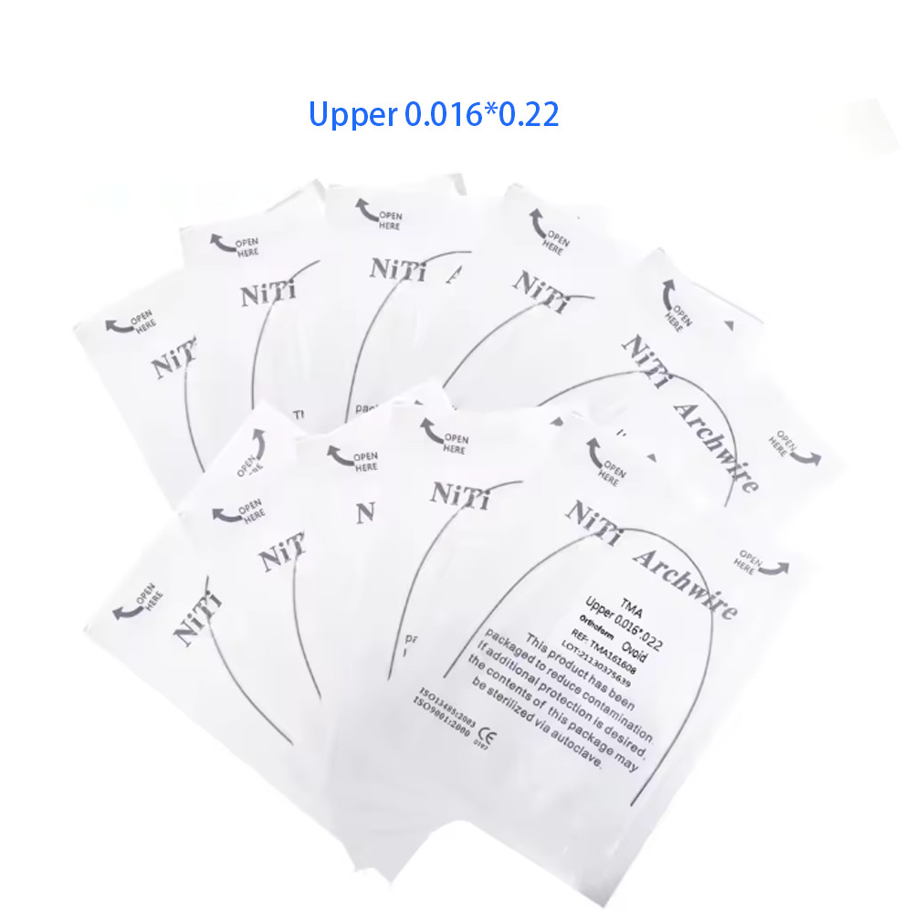 Dental Orthodontic TMA Beta Ti-Mo Arch Wires Rectangular Round Arch Ovoid Form