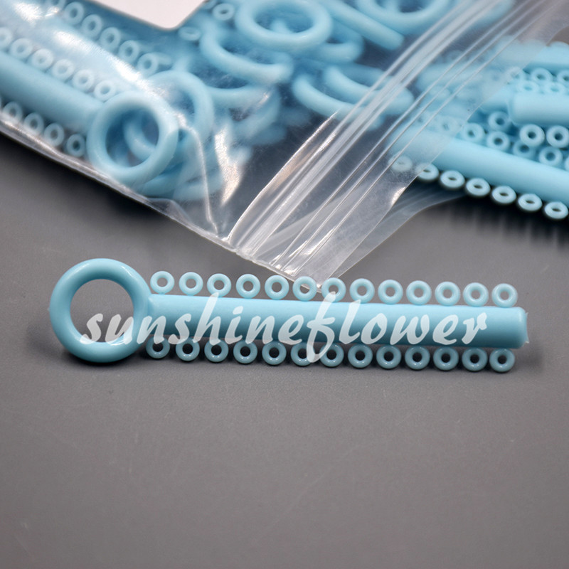 1040 Pcs/1 Pack Dental Orthodontic Ligature Ties Elastic Rubber Bands 37 Colors