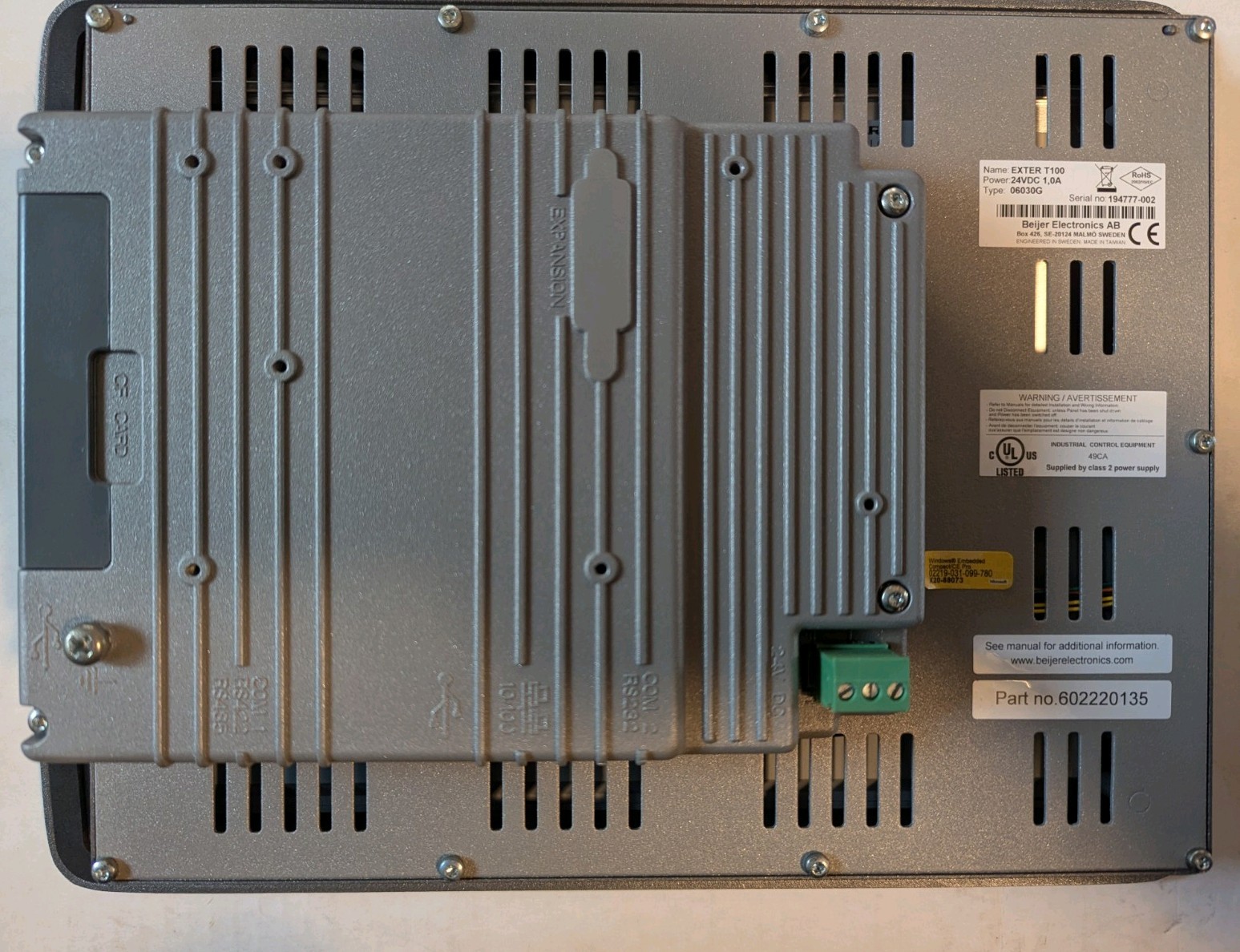 NEW IN BOX. Beijer EXTER T100 HMI. Operator Panel. Touch Screen. 06030G