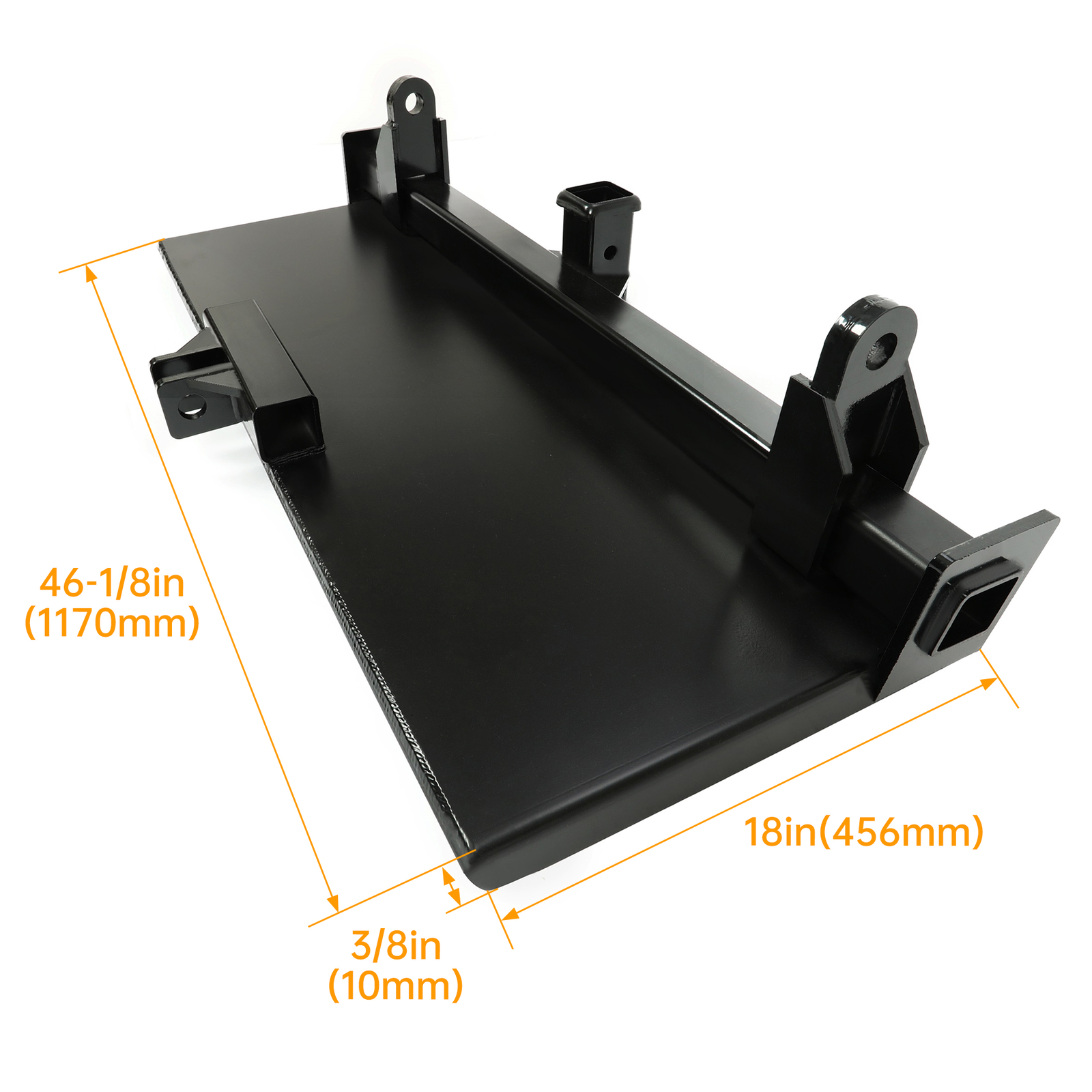 3 Point Attachment Adapter Hitch Adjustable Width Skid Steer Loader Tractor
