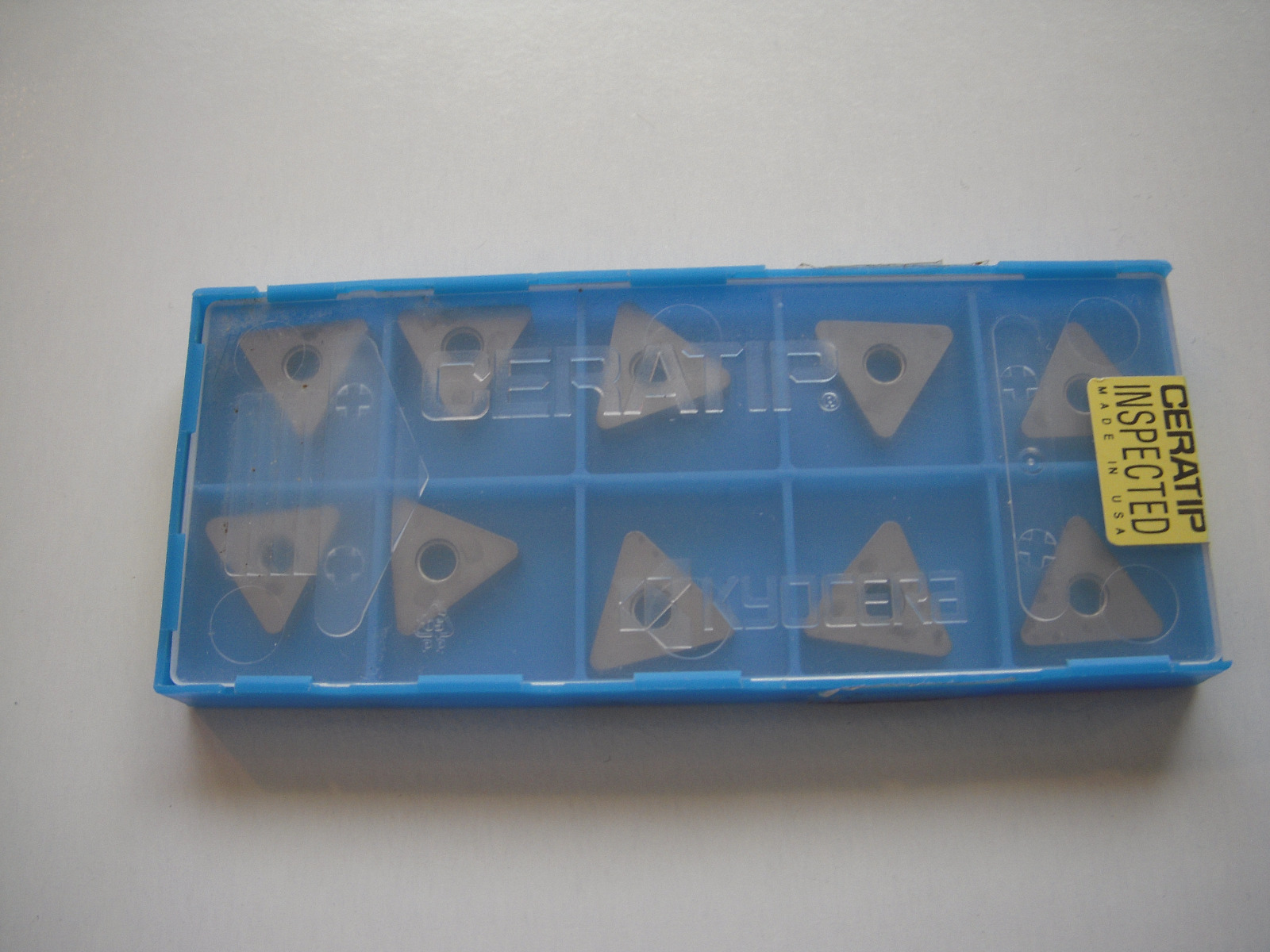 NEW 10 PCS. ( 1 PACK ) KYOCERA CERATIP TNMA 323 CARBIDE INSERTS TC-50 GRADE