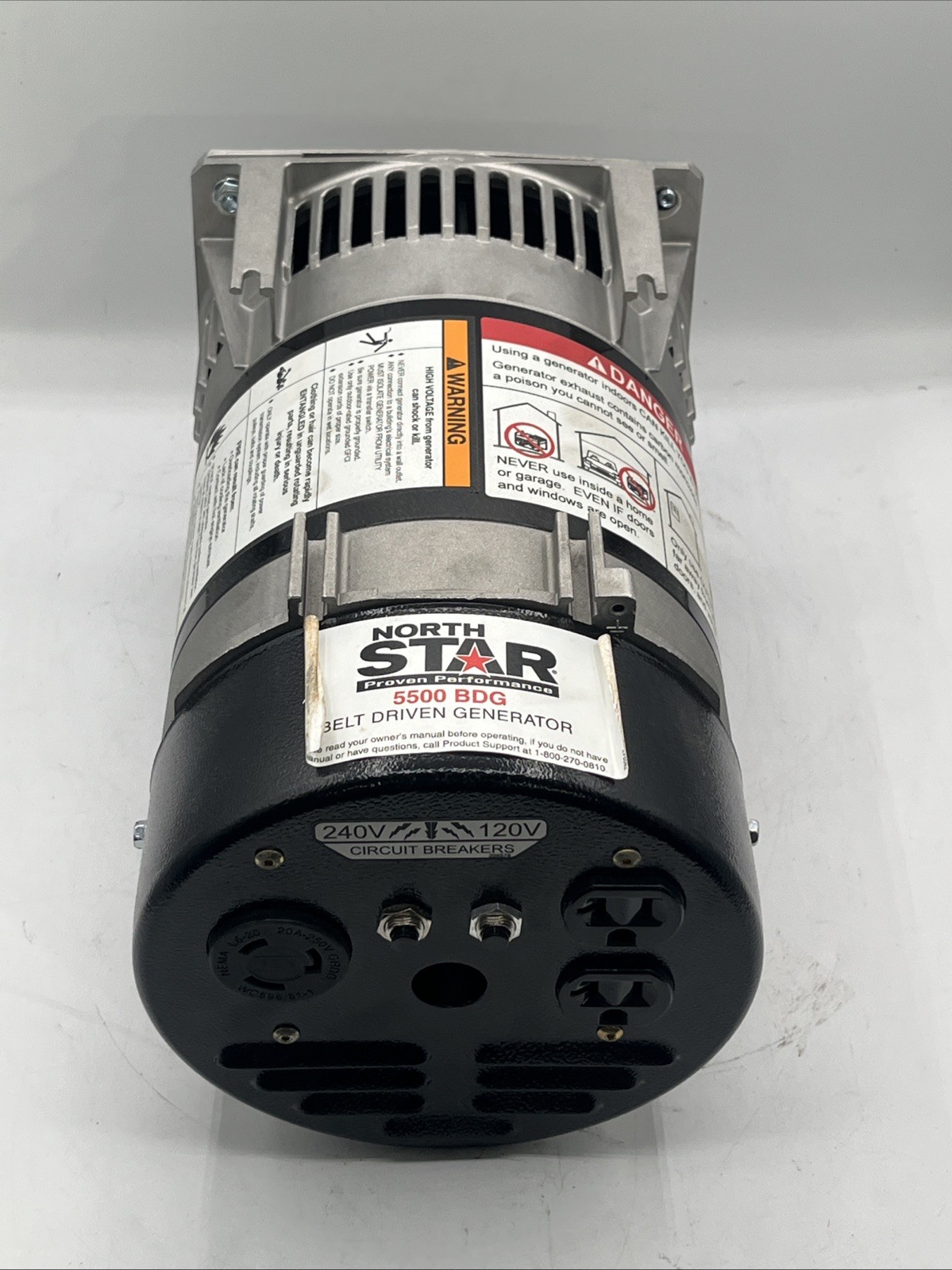 NorthStar Belt Driven Generator Head, 5,500 Surge Watts, 5,000 Rated Watts, 11