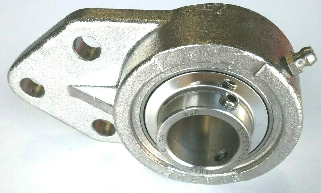 Premium SUCSFB207-20 STAINLESS UCFB207-20 3-Bolt Flange Bracket Unit 1-1/4″ ID