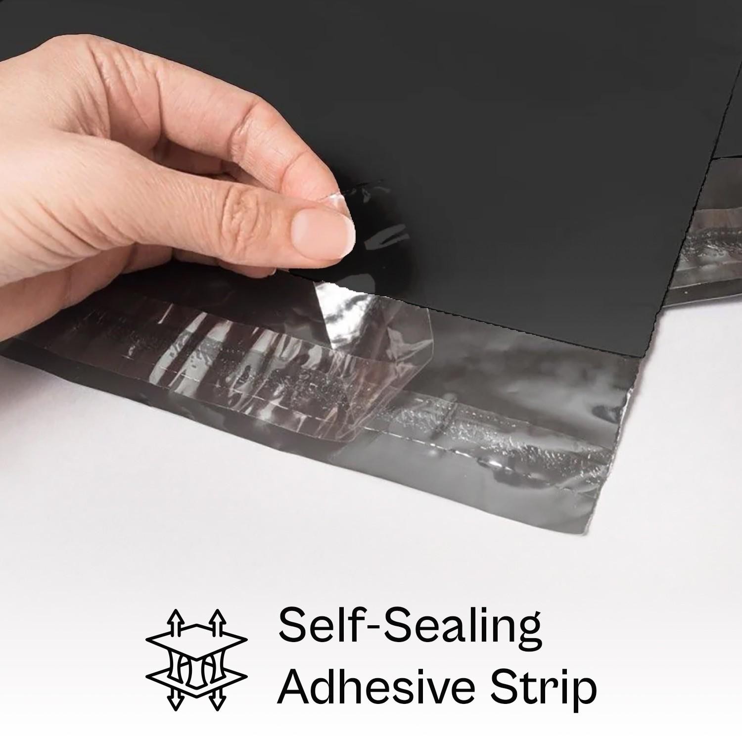 1000 7.5″x10.5″ Black Poly Mailers Shipping Bags Packaging Envelopes – 2 Mil