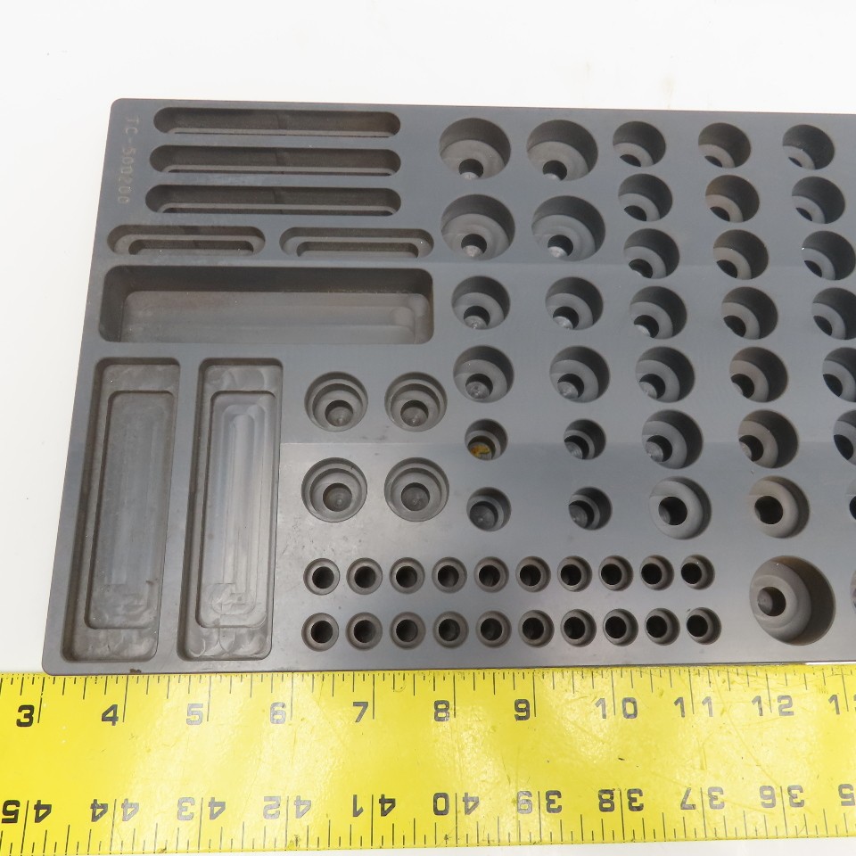 R&R Fixtures TC-500200 502mm x 197mm x 25mm Component Tray M6, M8, 1/4-20