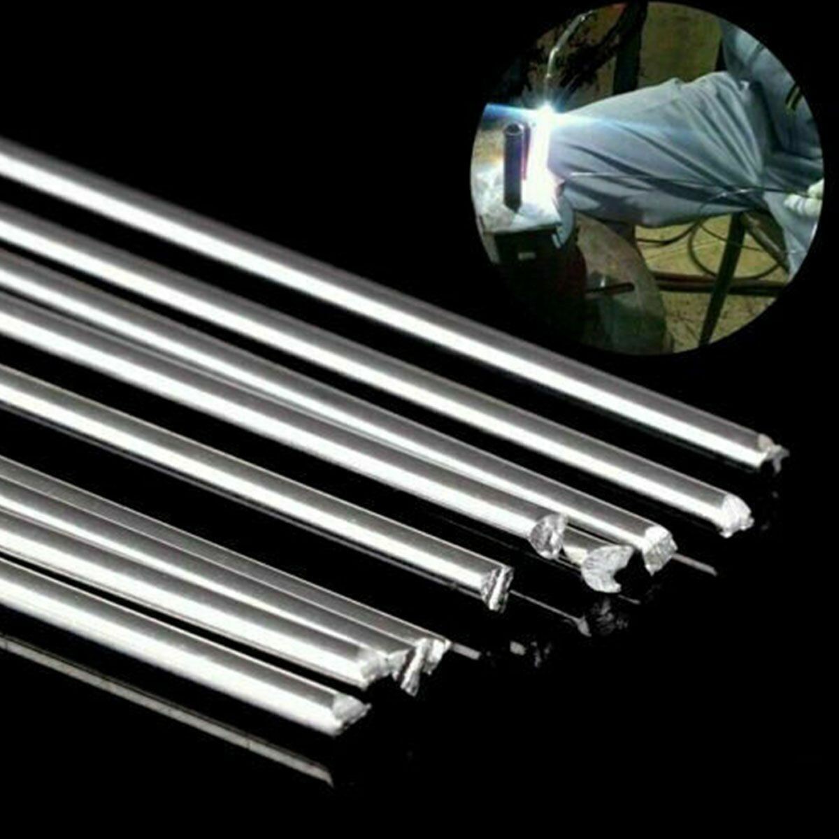 50PCS Aluminum Brazing Solution Welding Flux-Cored Rods Low Temperature Wire