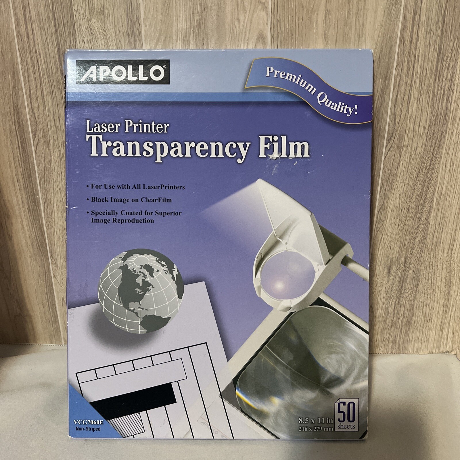 Apollo Transparency Film – Letter – 8.50″ X 11″ – 50 / Box – Transparent